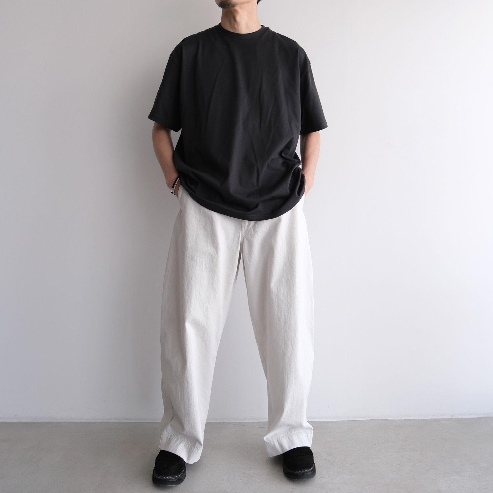 Cotton Denim - Wide Pants -パンツ-（L.Beige / ライトベージュ）