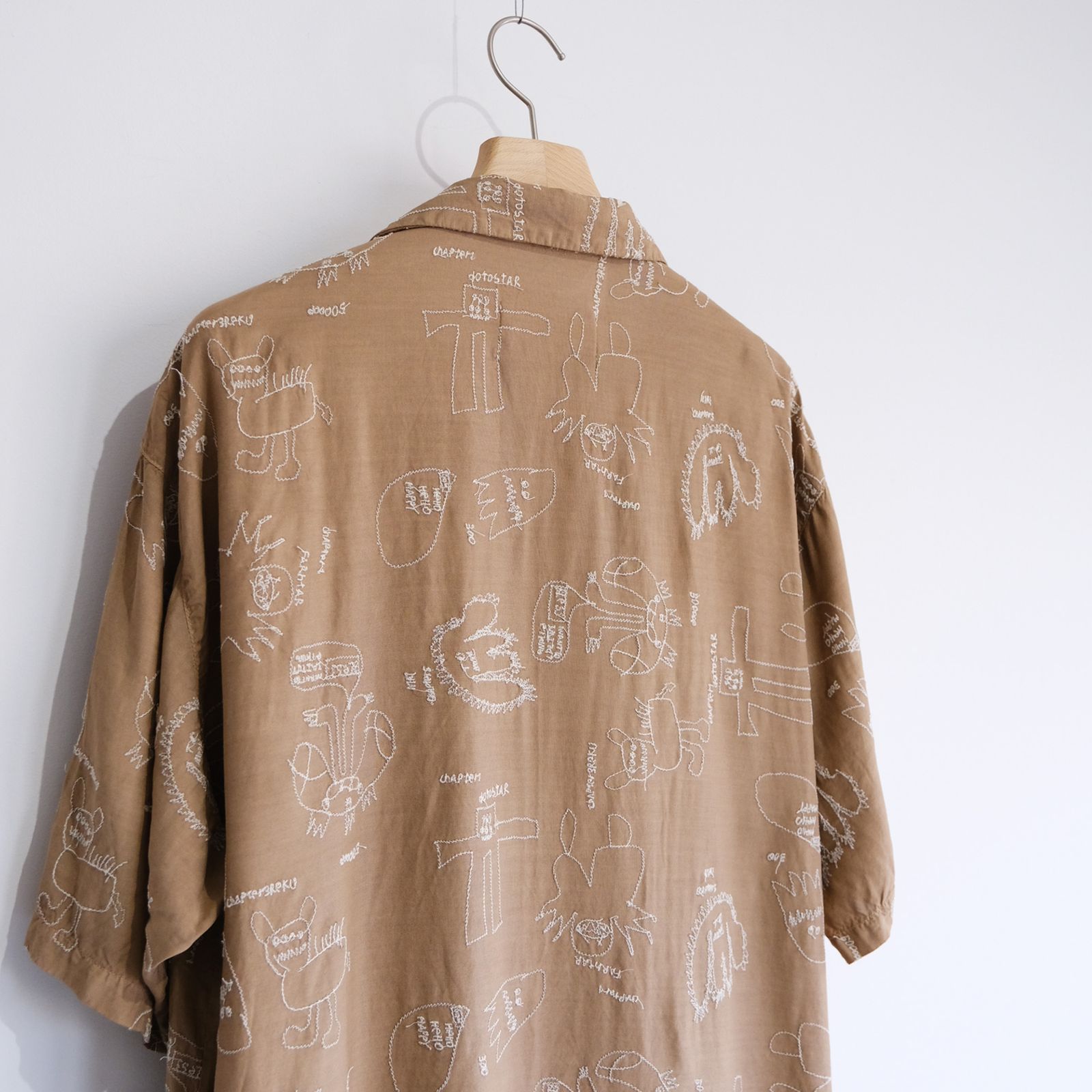 Embroidery Shirt -シャツ-（Beige / ベージュ）