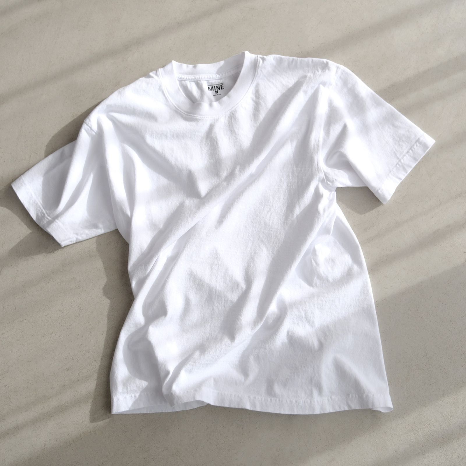 MINE DUCT TAPE S/S T-SHIRT / WHITE LABEL -Tシャツ-（White / ホワイト）