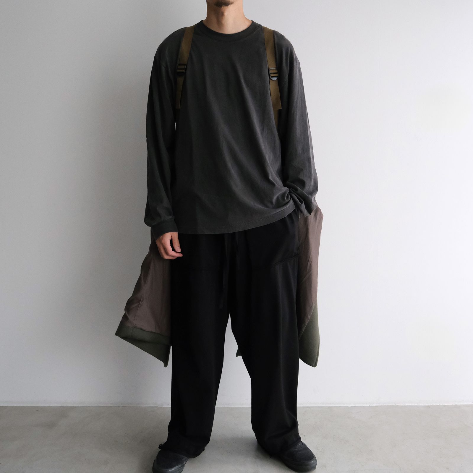 Light Melton Oversized Coat -コート-（Green / グリーン）
