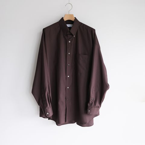 Easy Care Poplin L/S Oversized B.D Shirt -シャツ-（Brown / ブラウン）GM263-50620