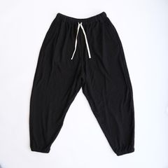 "Towel Cloth Wide Easy Pants" -パジャマ-（Black / ブラック）