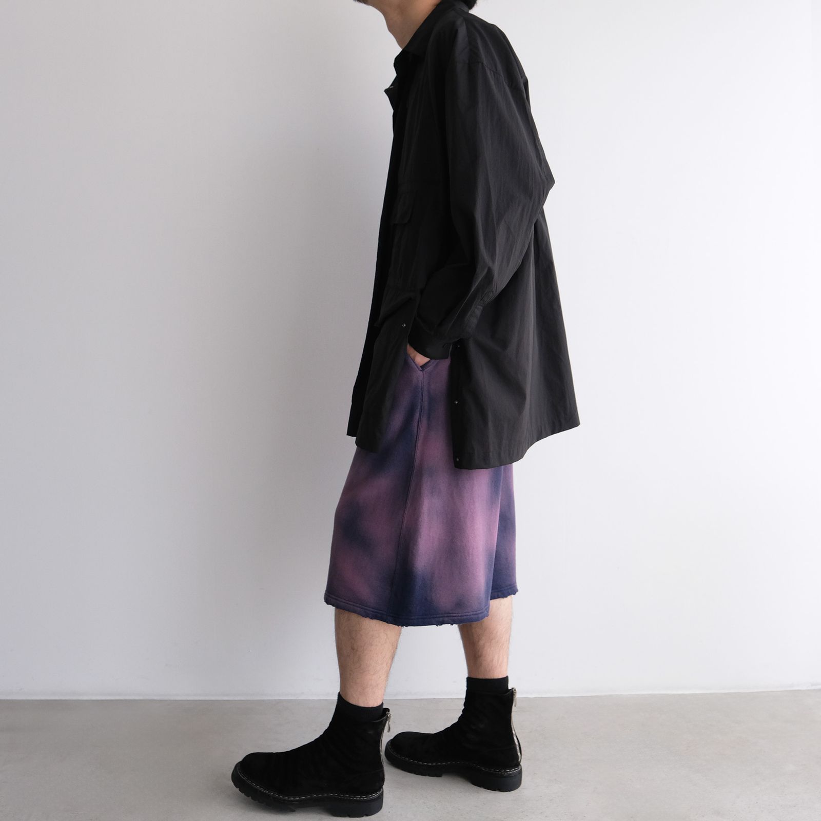 Pertex Utility Longline Shirt -シャツ-（Black / ブラック）