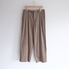 Suvin Corduroy Wide Straight Trousers -パンツ-（Grege / グレージュ）