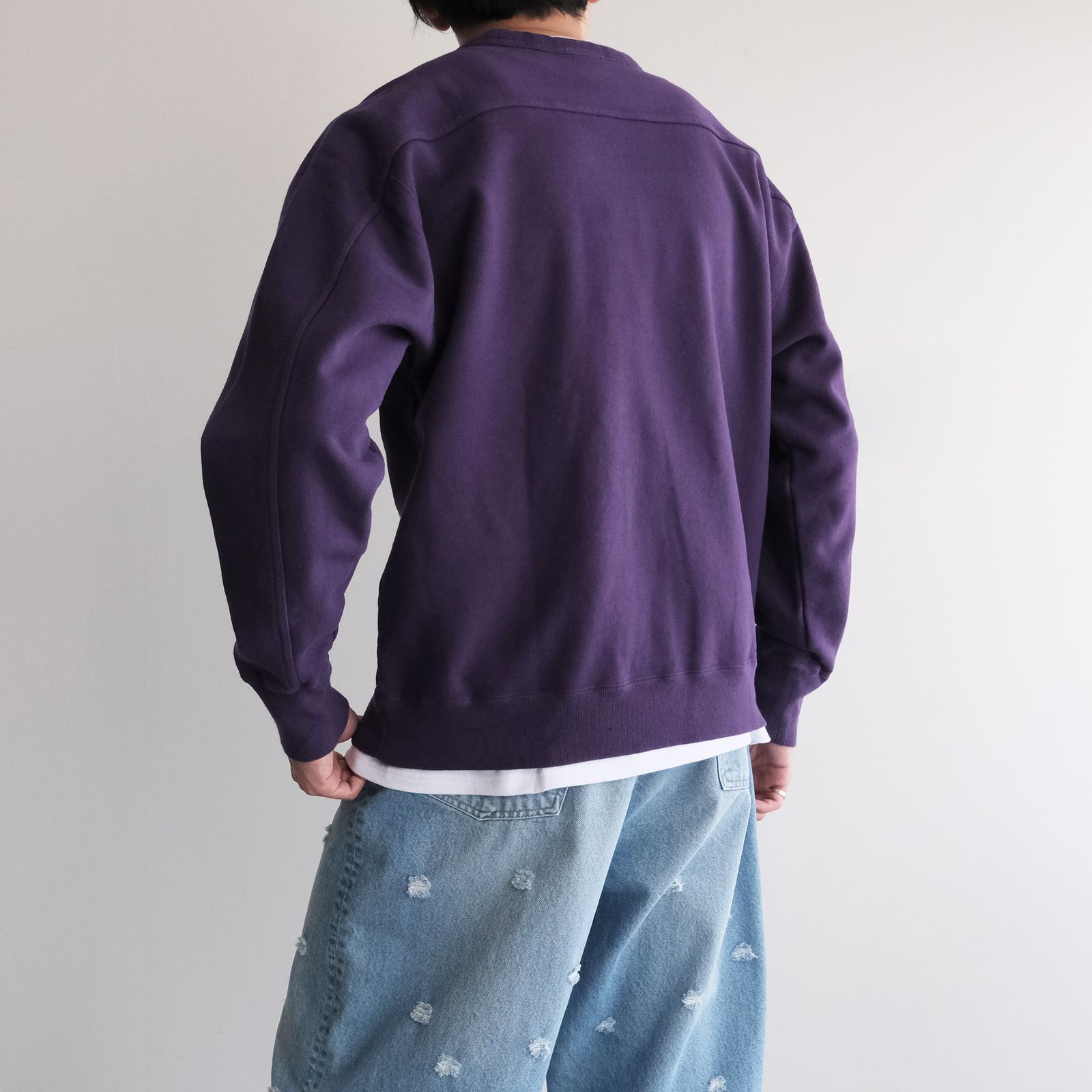 Vintage Fleece Crew Neck Pullover -スウェット-（Purple / パープル）