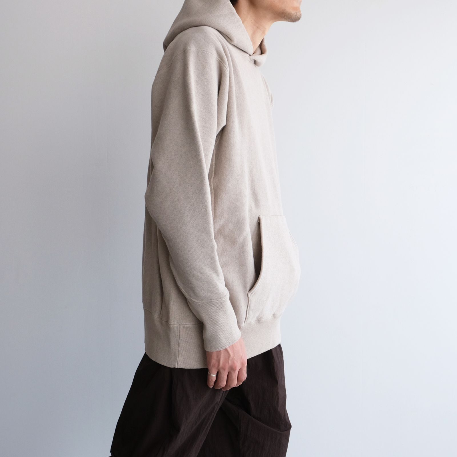 ATON - Natural Dyed Urake Hoodie -パーカー-（Beige
