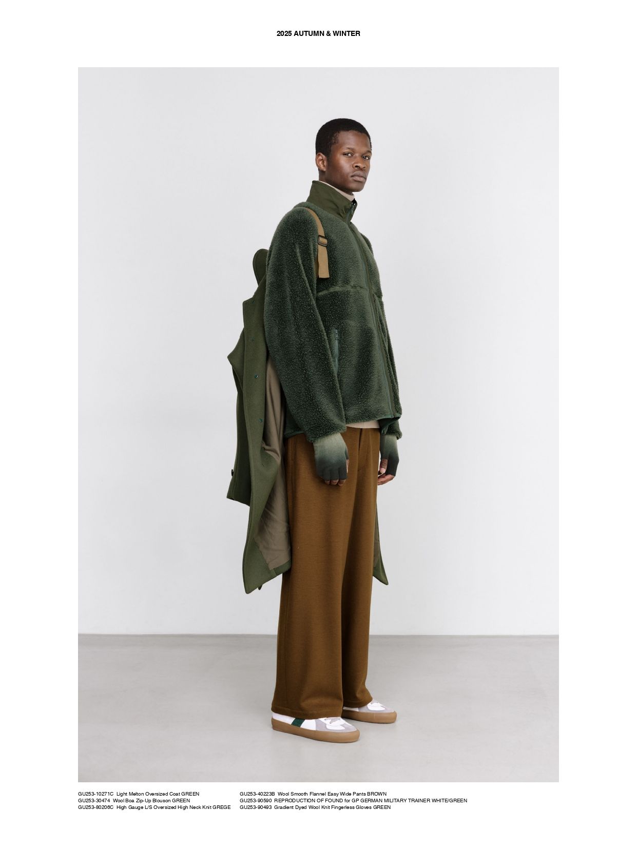 Wool Smooth Flannel Easy Wide Pants -パンツ-（Brown / ブラウン）