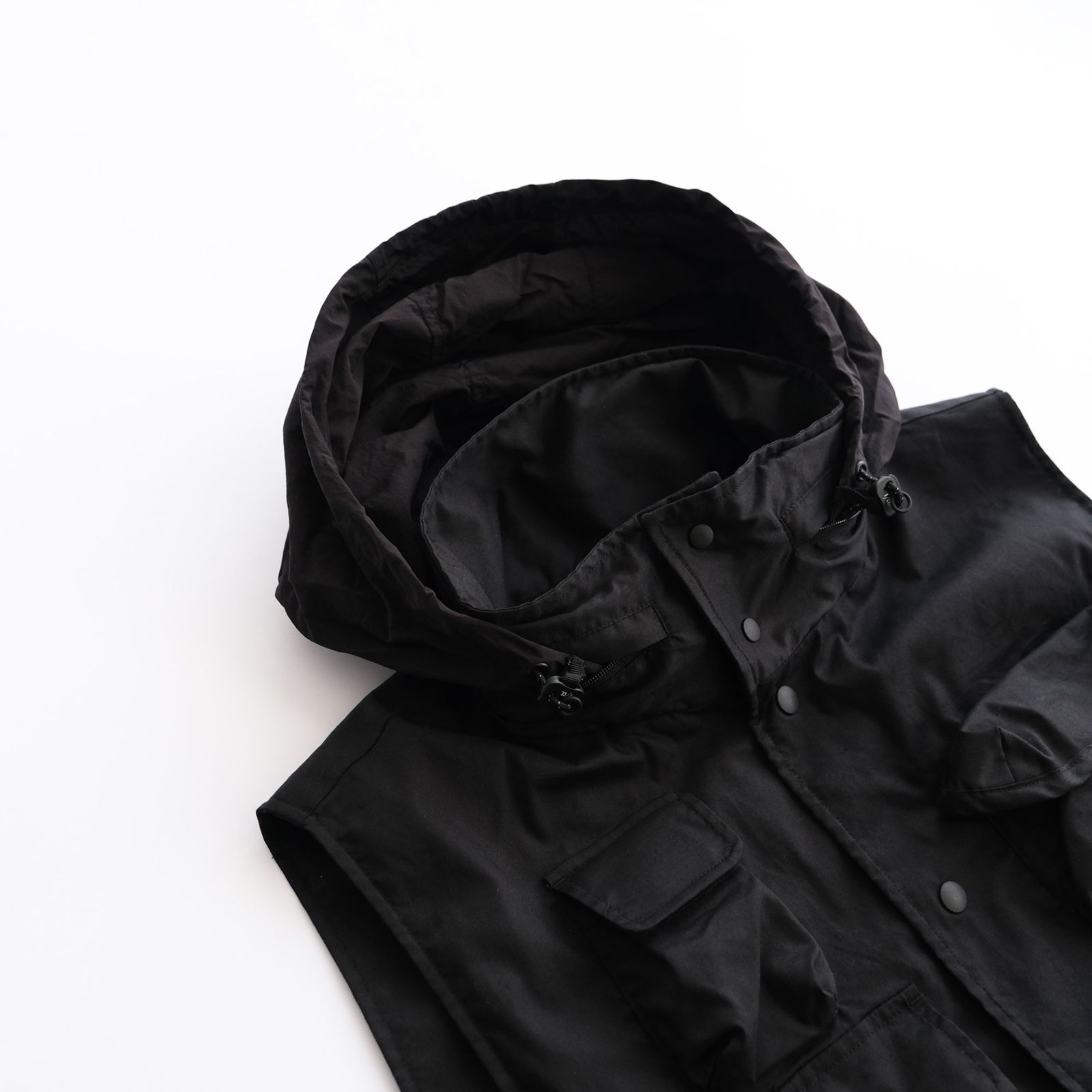 Solotex Pigment Dye Feature Vest -ベスト-（Black / ブラック）
