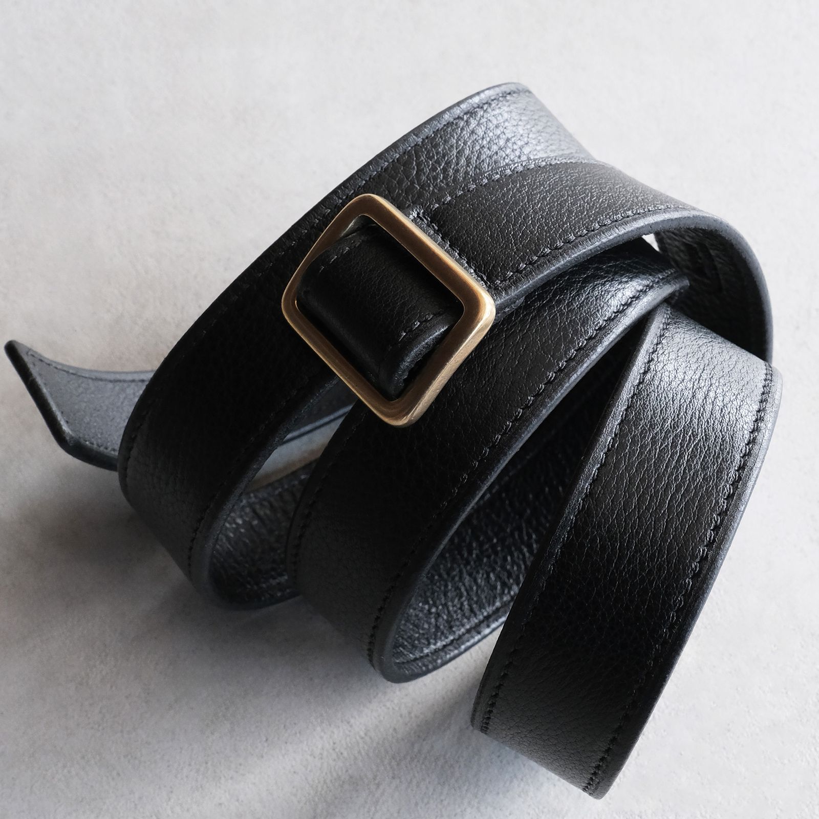 Cowhide Leather Belt -ベルト-（Black / ブラック）