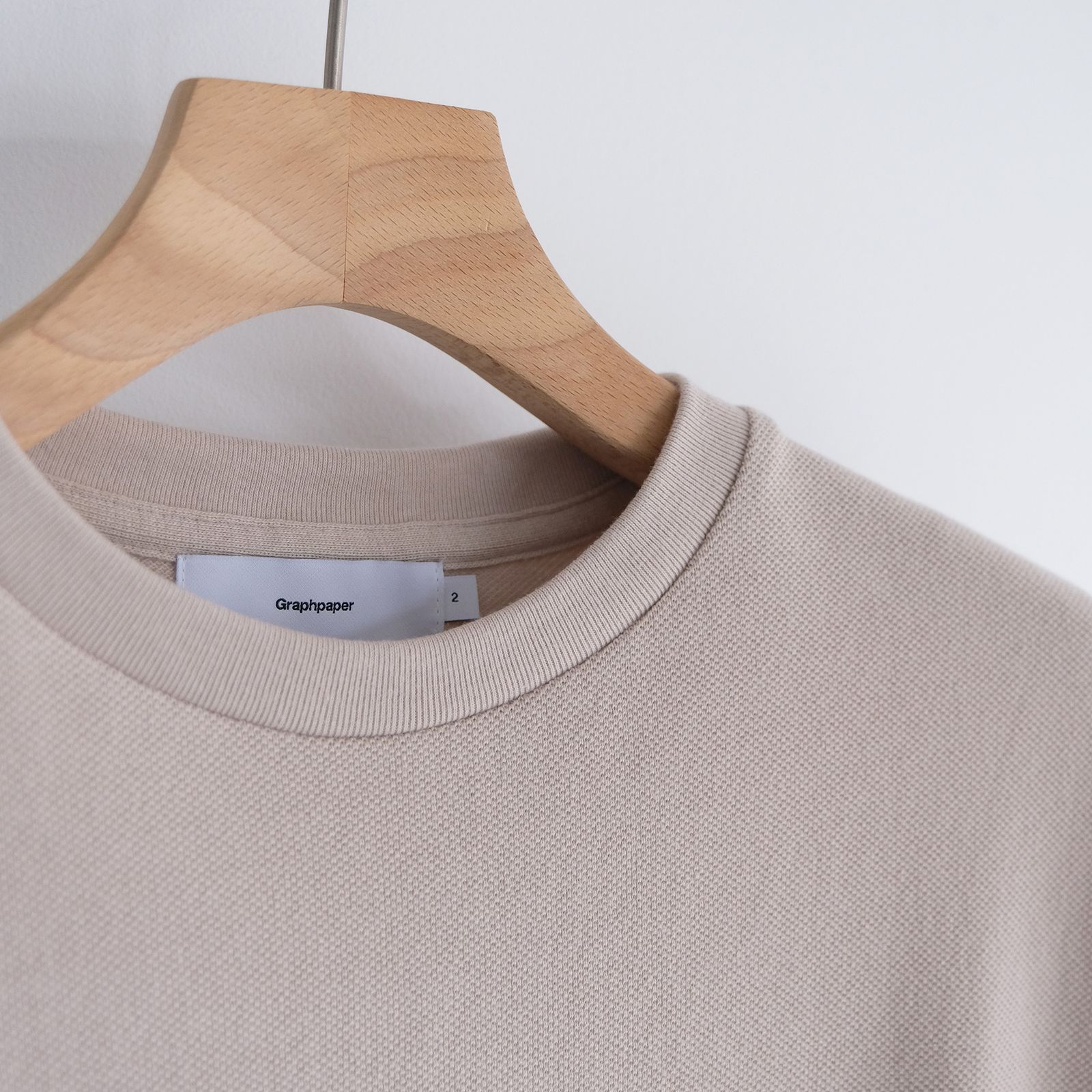 トップス Graphpaper NORMAL EXPERT COTTON JERSEY Graphpaper L/S Oversized Tee White – Neighbour