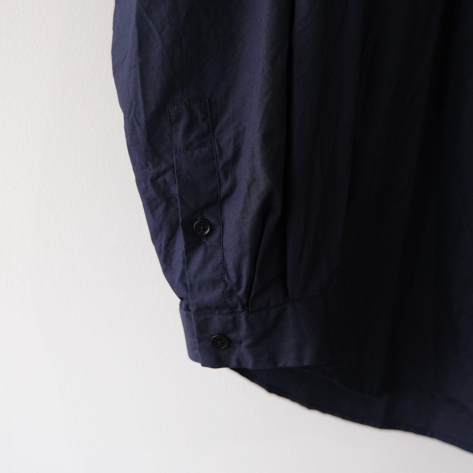 Suvin Broad Washed Shirt -シャツ-（Navy / ネイビー）