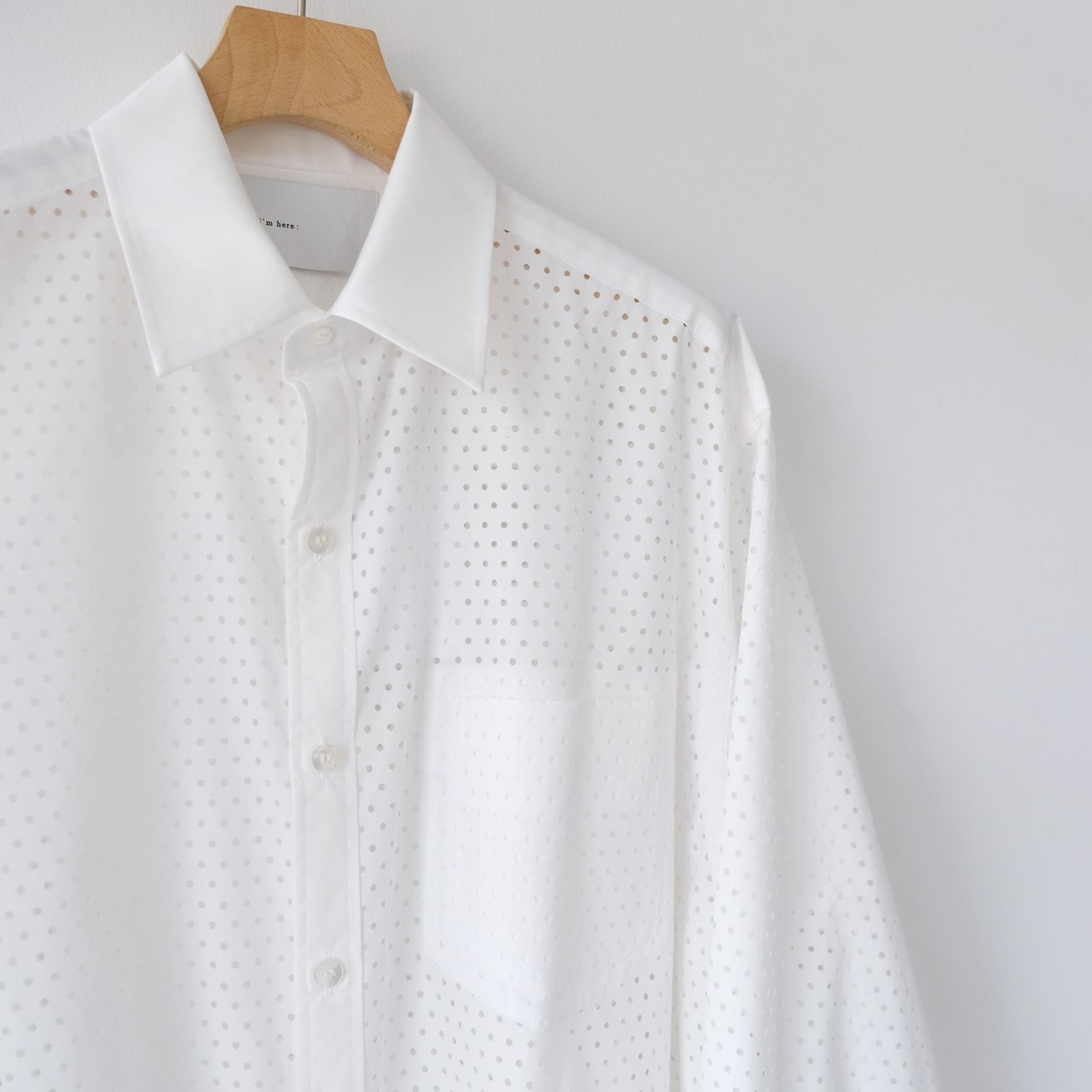 Punching：L/S Shirts -シャツ-（White / ホワイト）