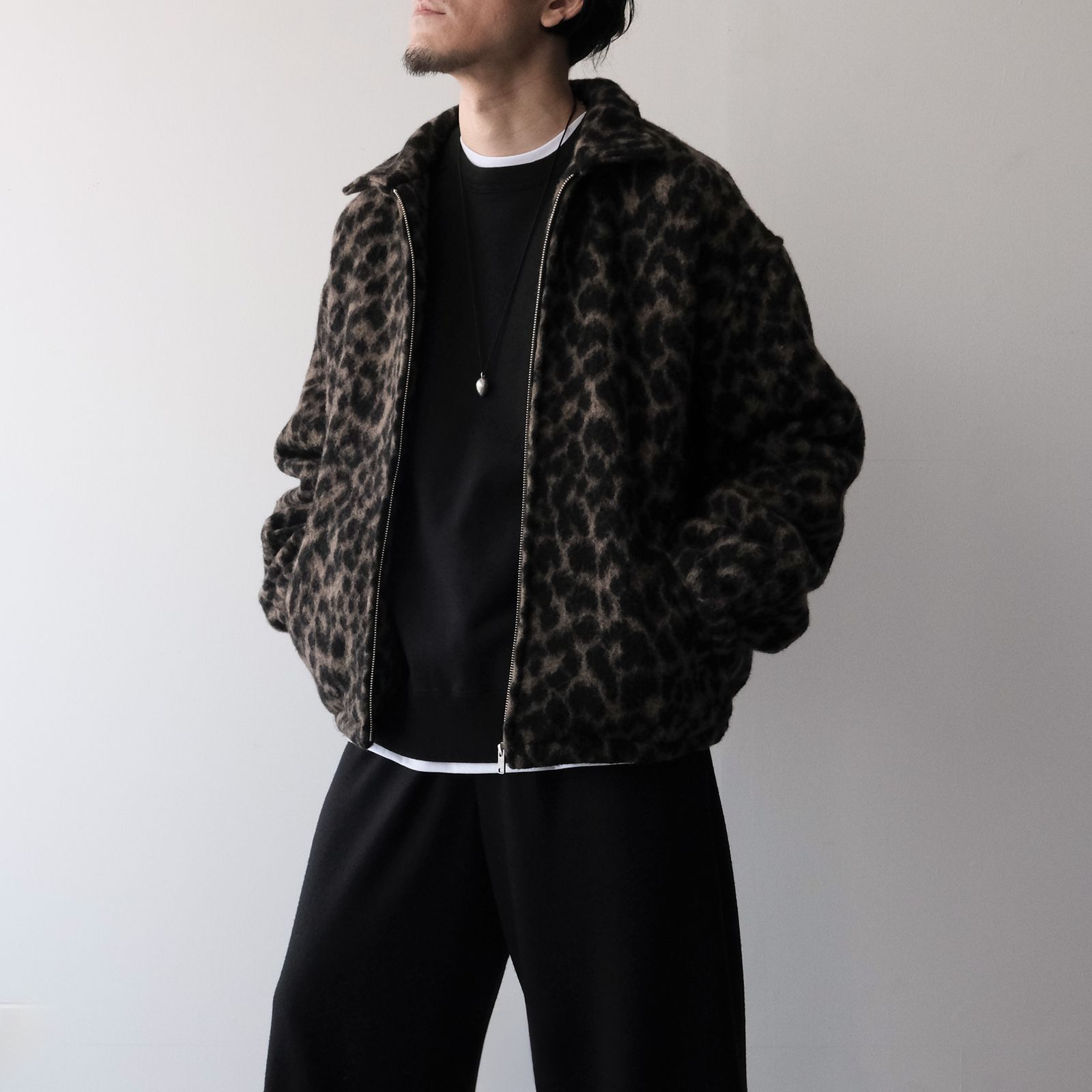 Leopard Blanket Blouson -ジャケット-（Brown / ブラウン）