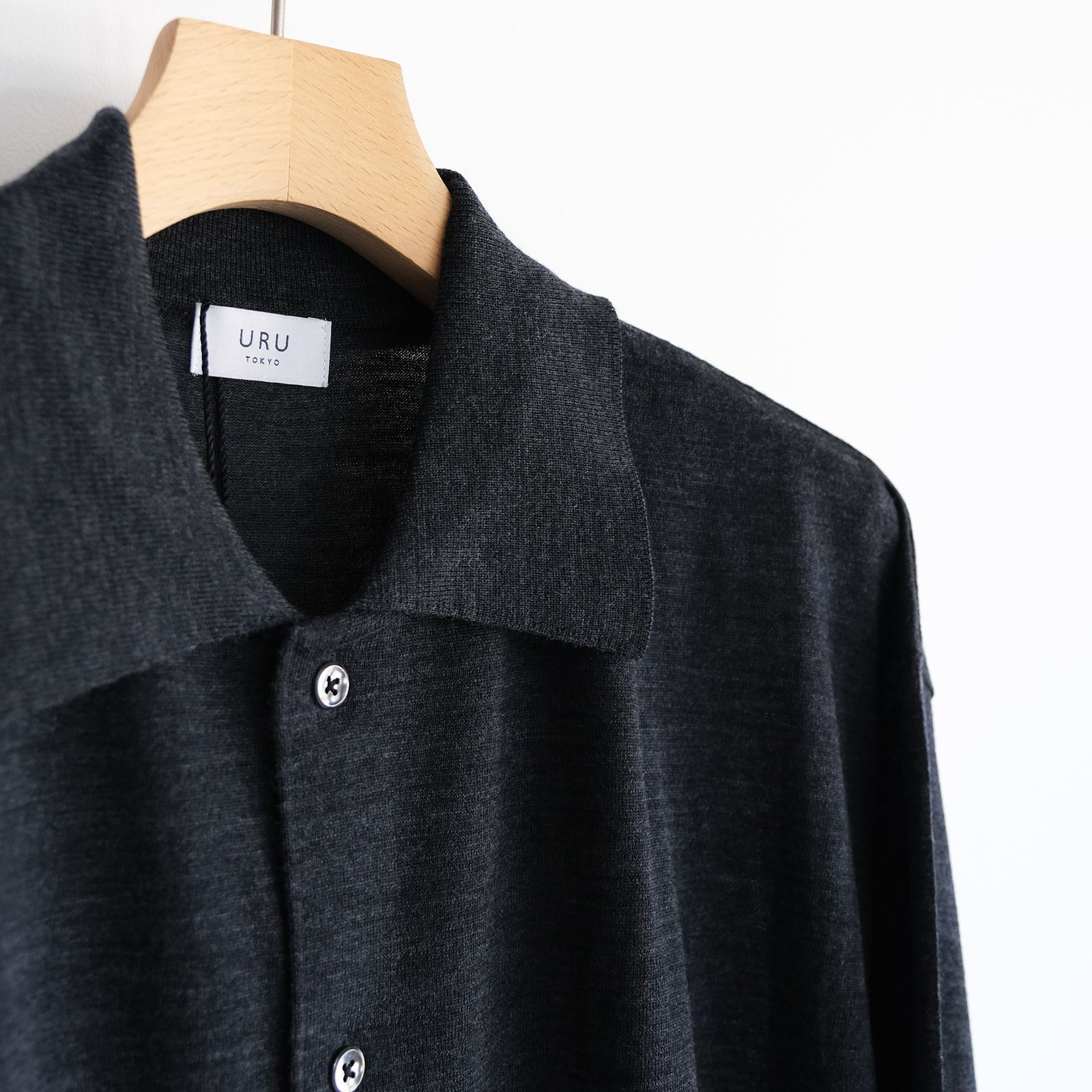 Knit Cardigan -ニット-（Charcoal / チャコール）