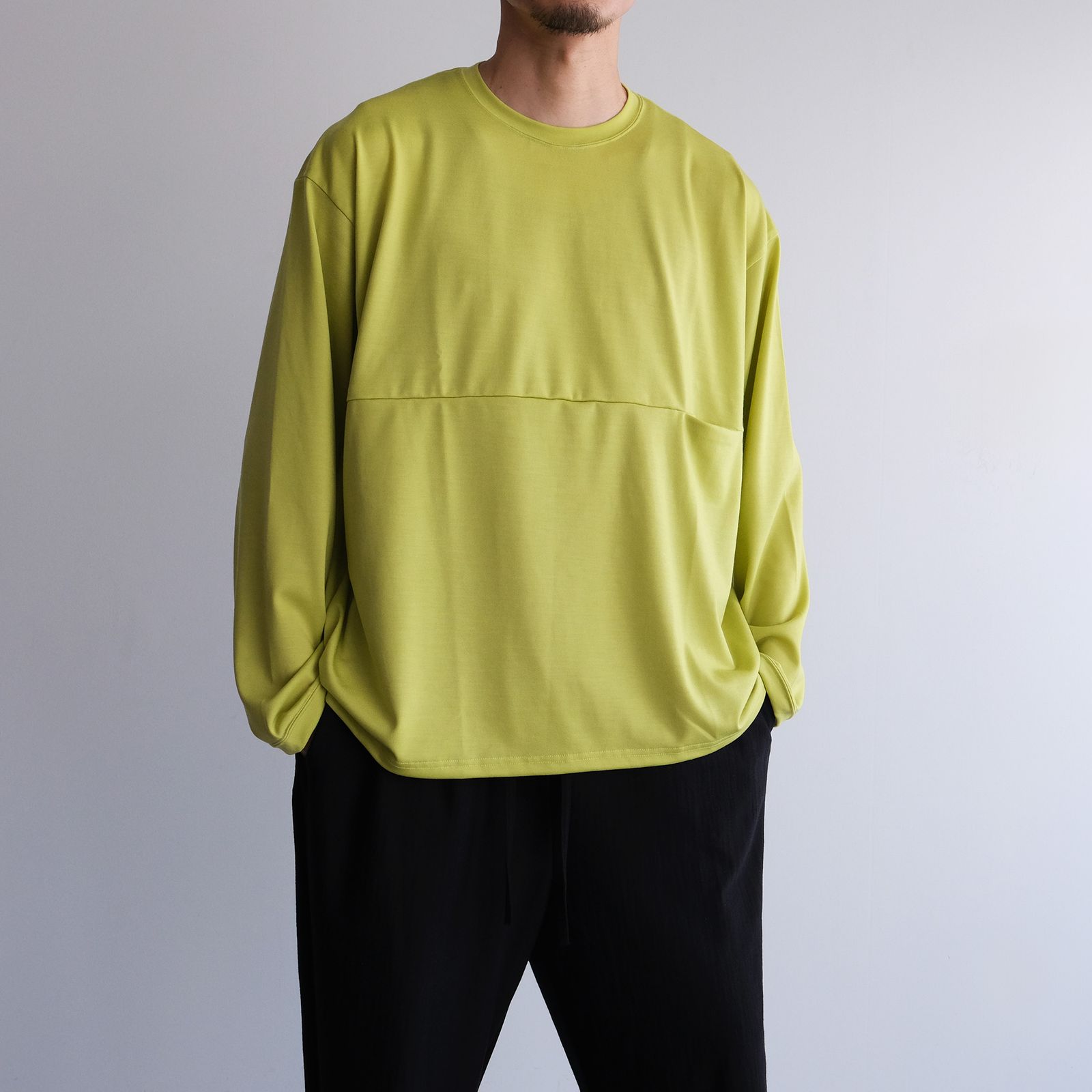 Yururi Tee L/S Super100s -Tシャツ-（Yellow / イエロー）