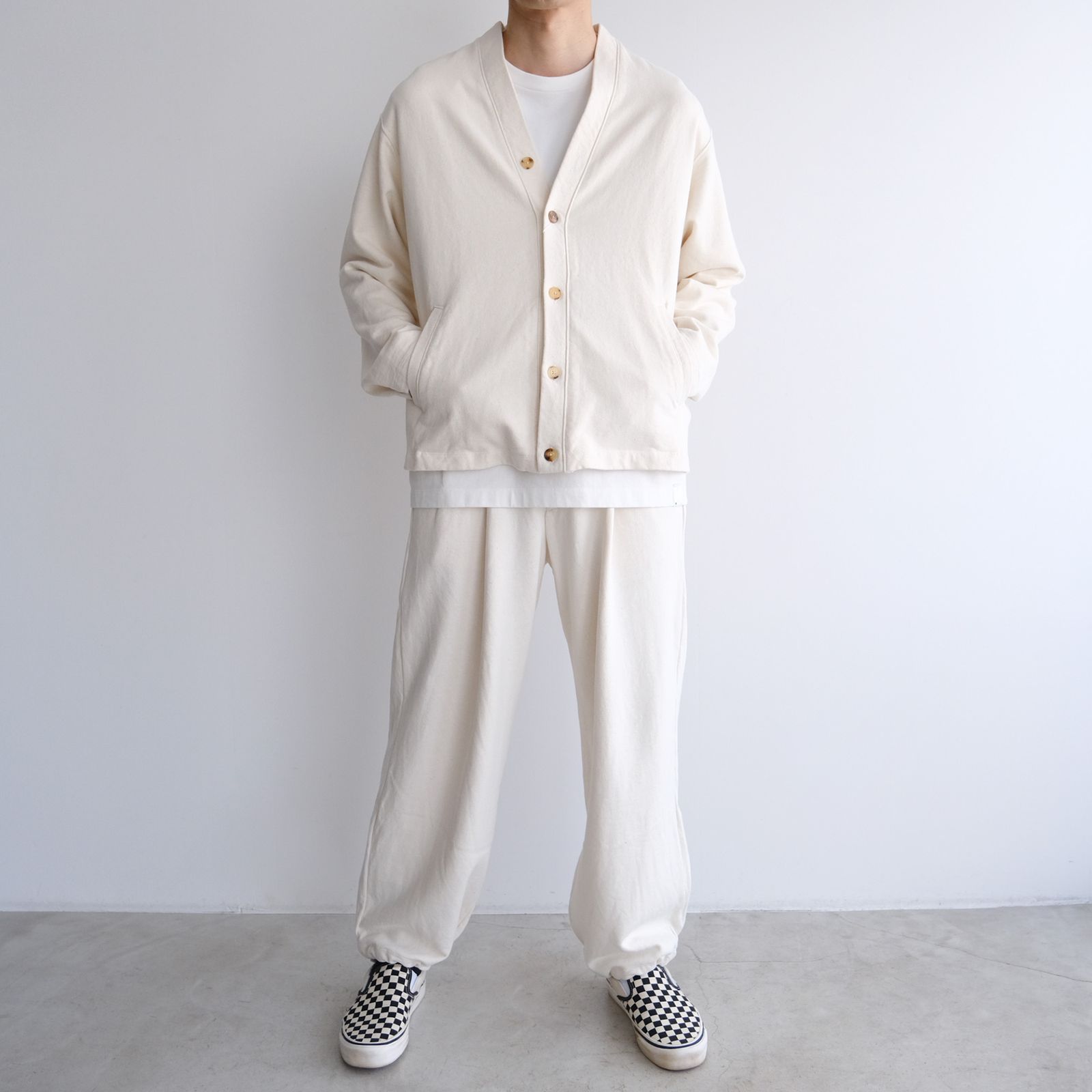 Phatee Hemp Sweat Cardigan -カーディガン-（Ivory / アイボリー）