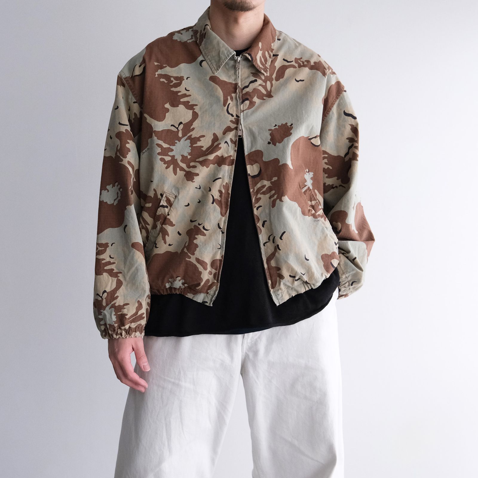 Camo Flower Blouson -ジャケット-（Beige / ベージュ）