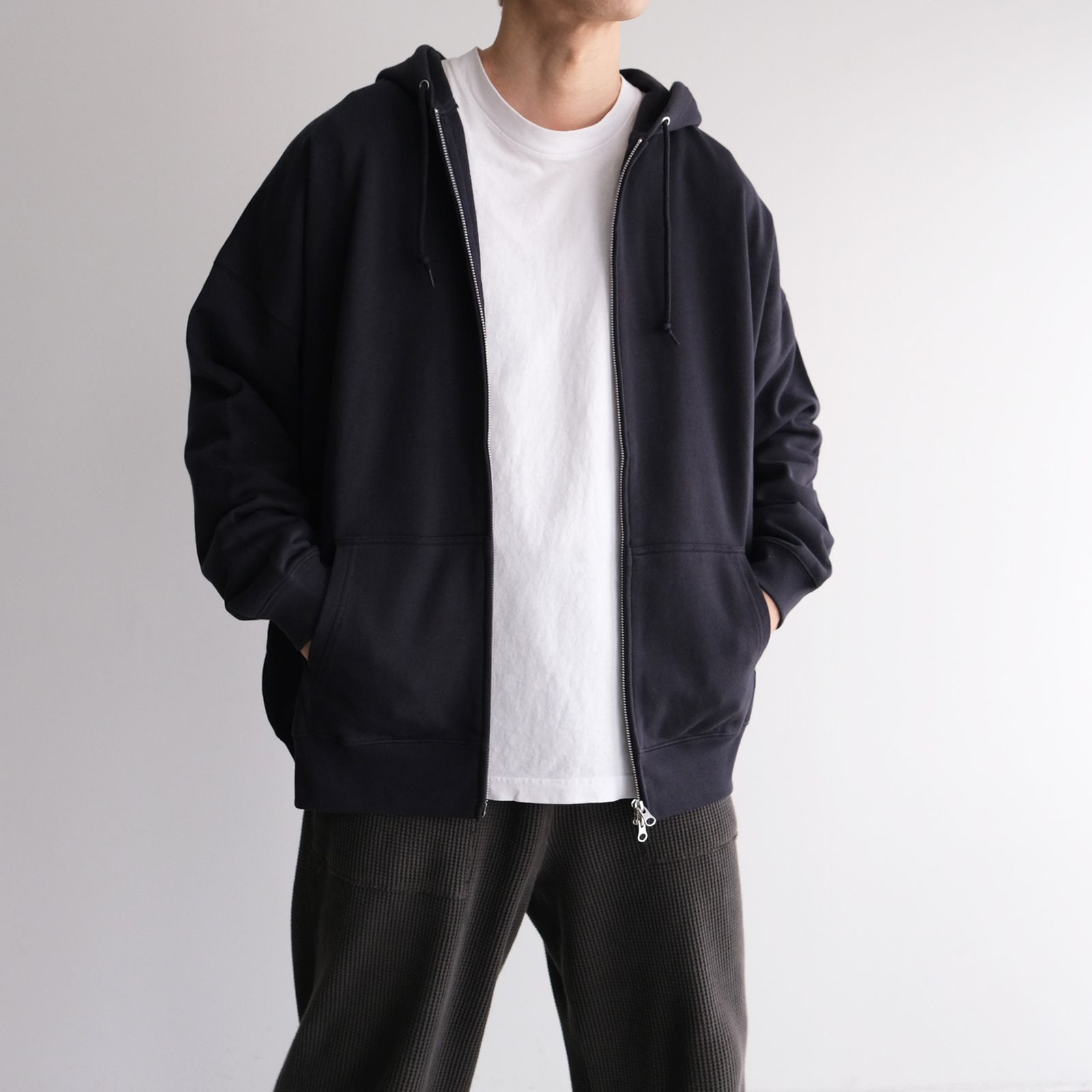 POET MEETS DUBWISE - PMD Logo Oversized Zip Hoodie -パーカー