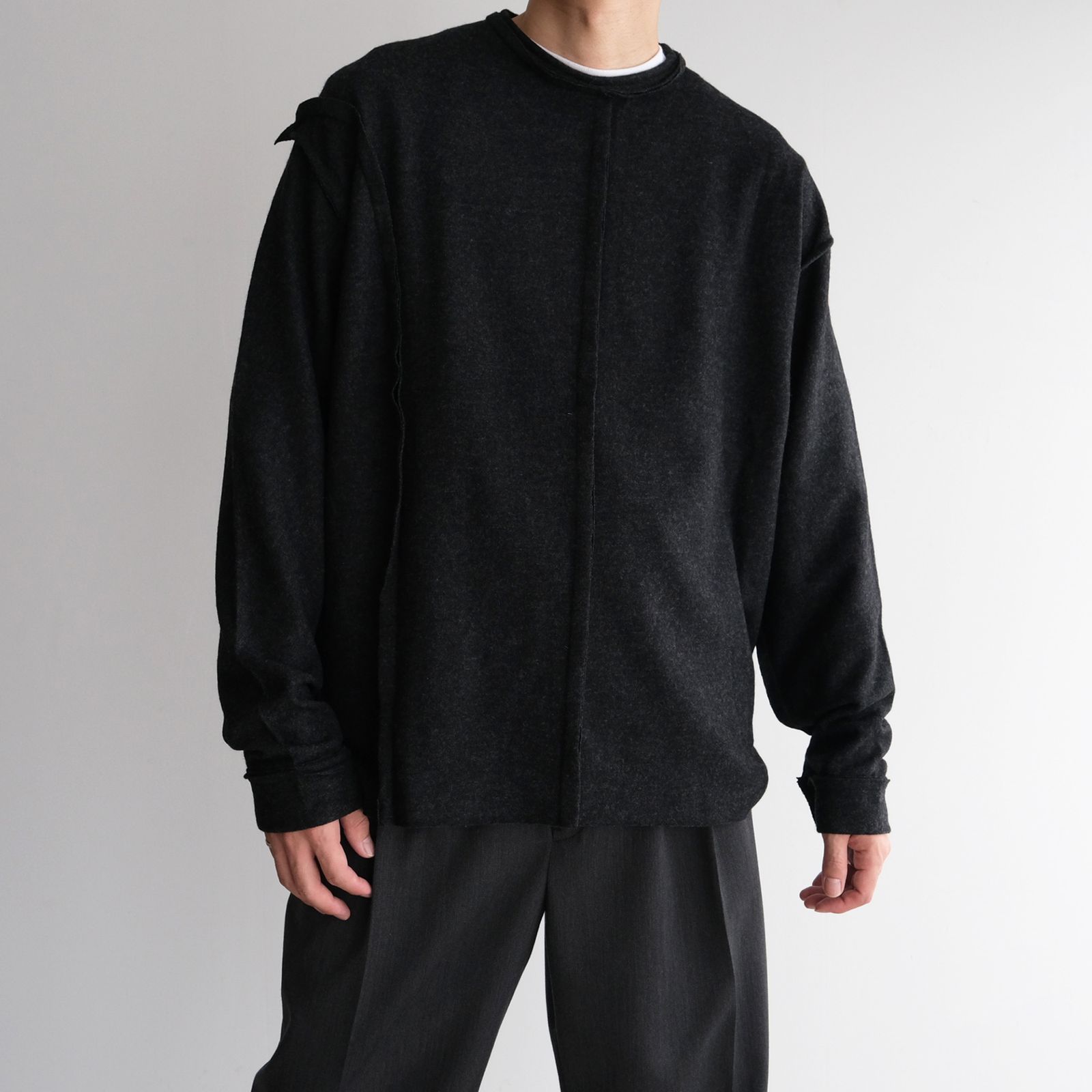 Assemblage Wool Tee -ニット-（Dark Gray / ダークグレー）