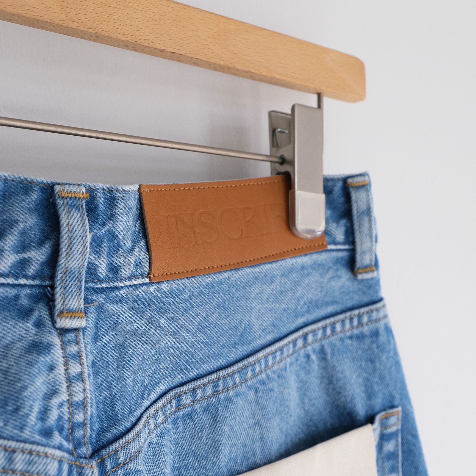 Dot Hole Denim Pants -デニム-（Blue Used / ブルー ユーズド）