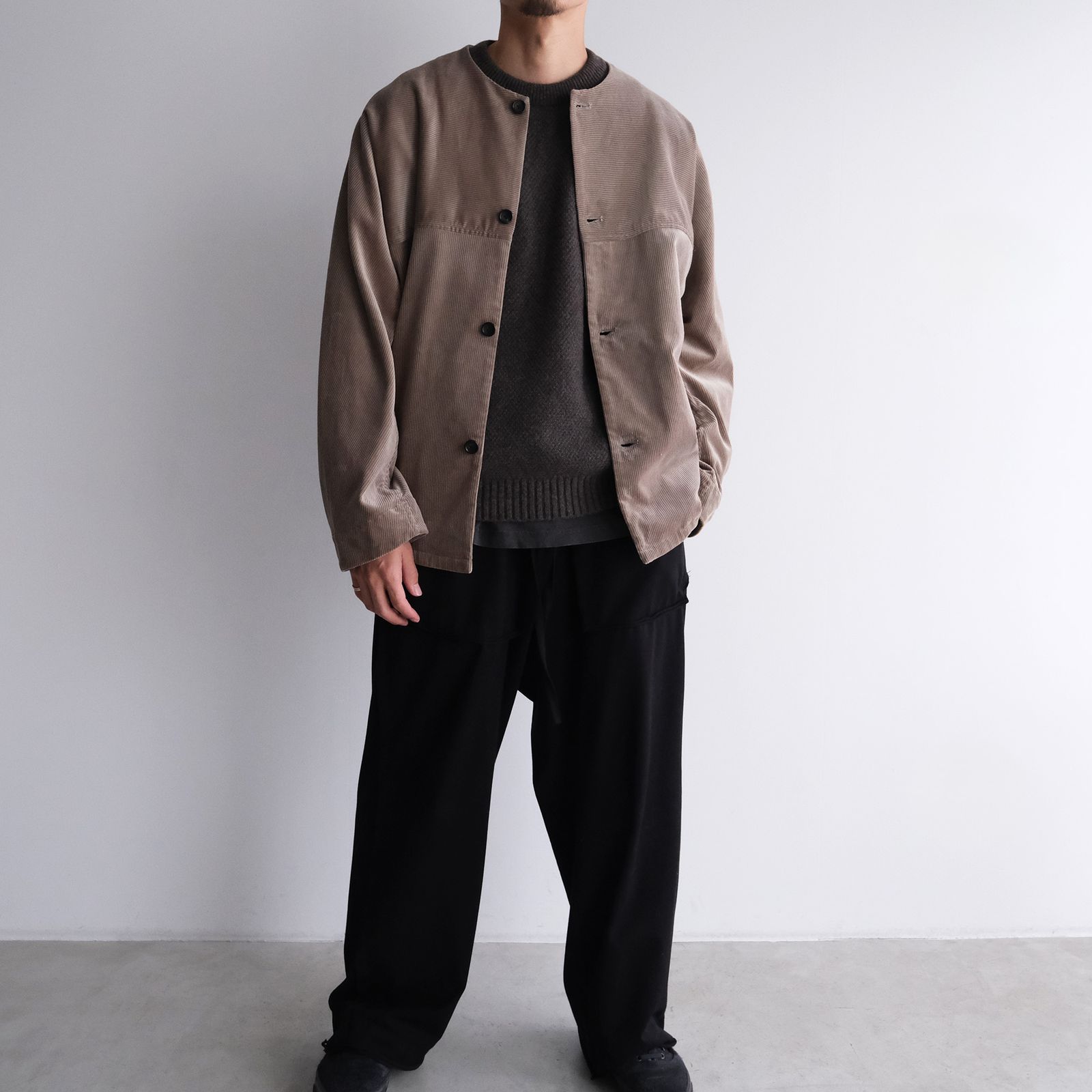 Lambs Wool Crewneck Sweater -ニット-（Brown / ブラウン）
