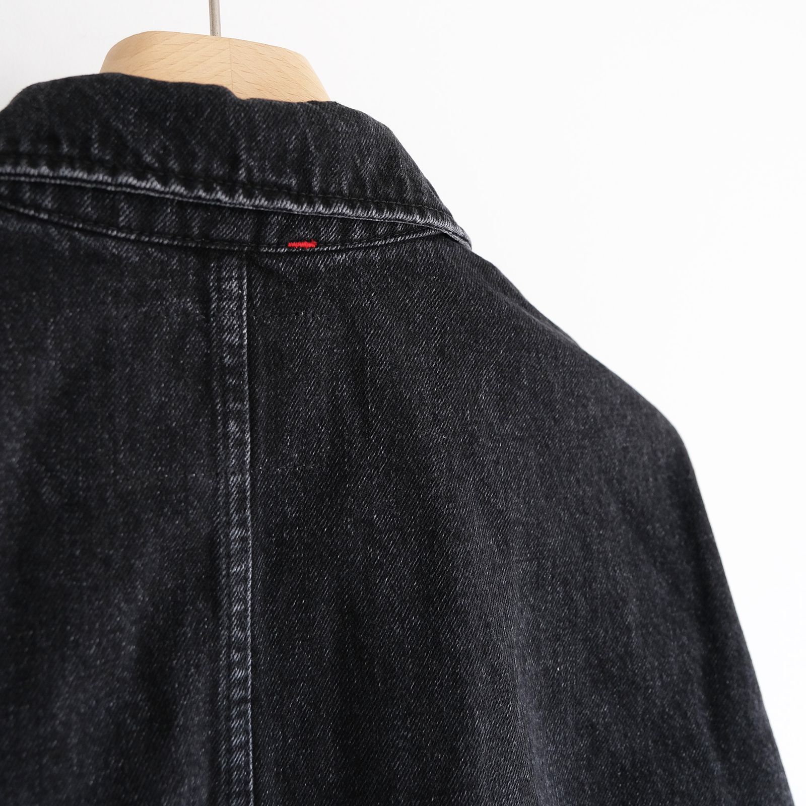 Selvage Denim Zip Jacket -デニムジャケット-（Black Dark Fade / ブラックダークフェイド）