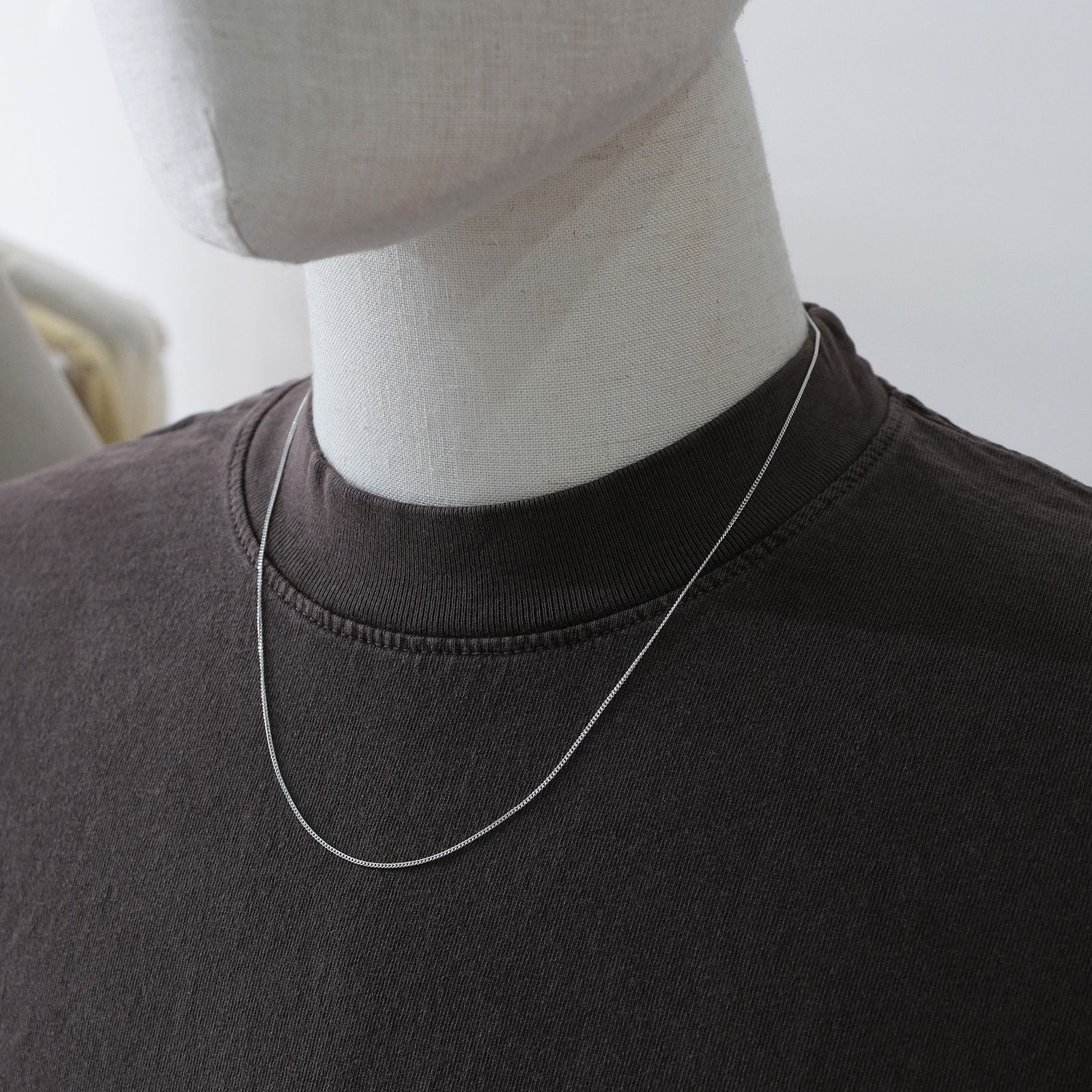 Curb Chain Silver925 -ネックレス-（Silver / シルバー）