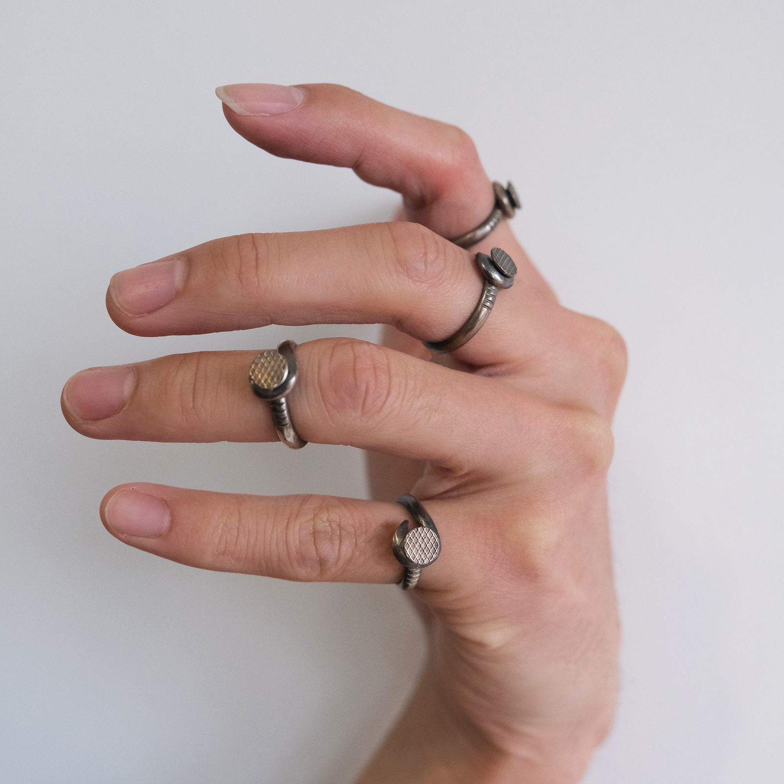 G-NLAN01 NTR Jew Uni Nail Ring 1 -リング-（Brushed Silver 925 / ブラッシュ シルバー925）