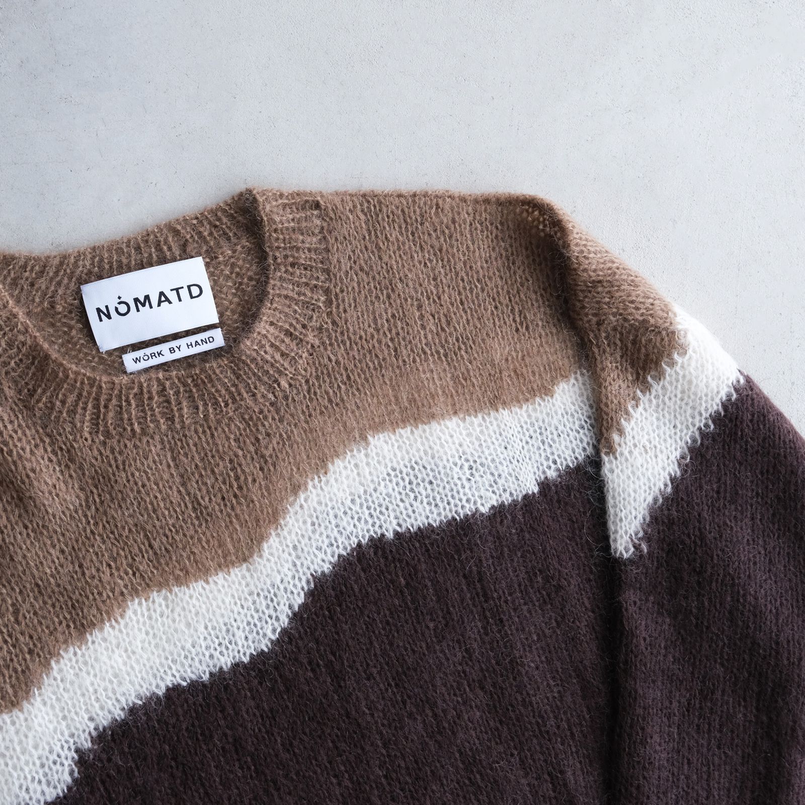Hand Knitted Mohair Sweater -ニット-（Brown / ブラウン）