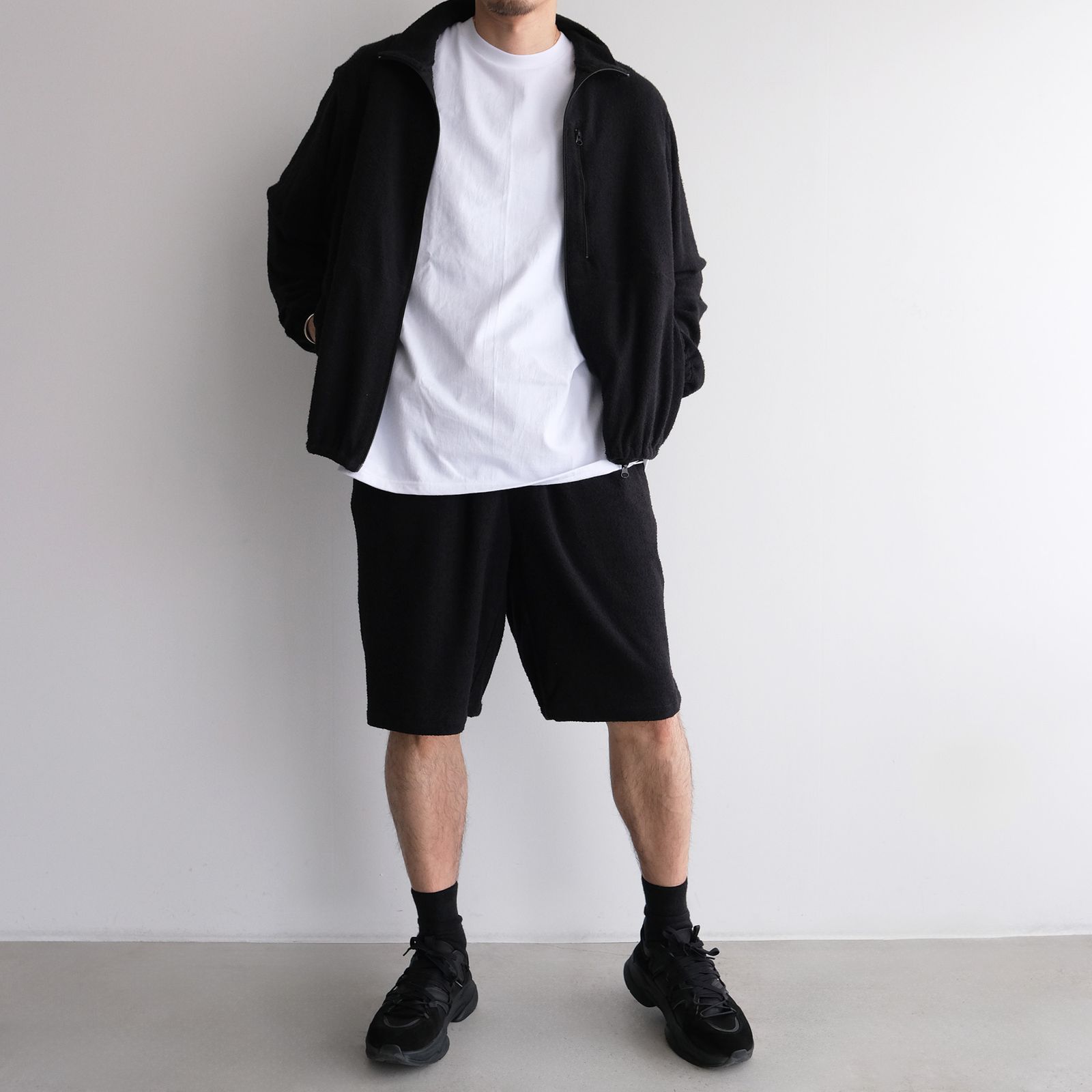 "towel Cloth Shorts Pants" -ショーツ-（Black / ブラック）