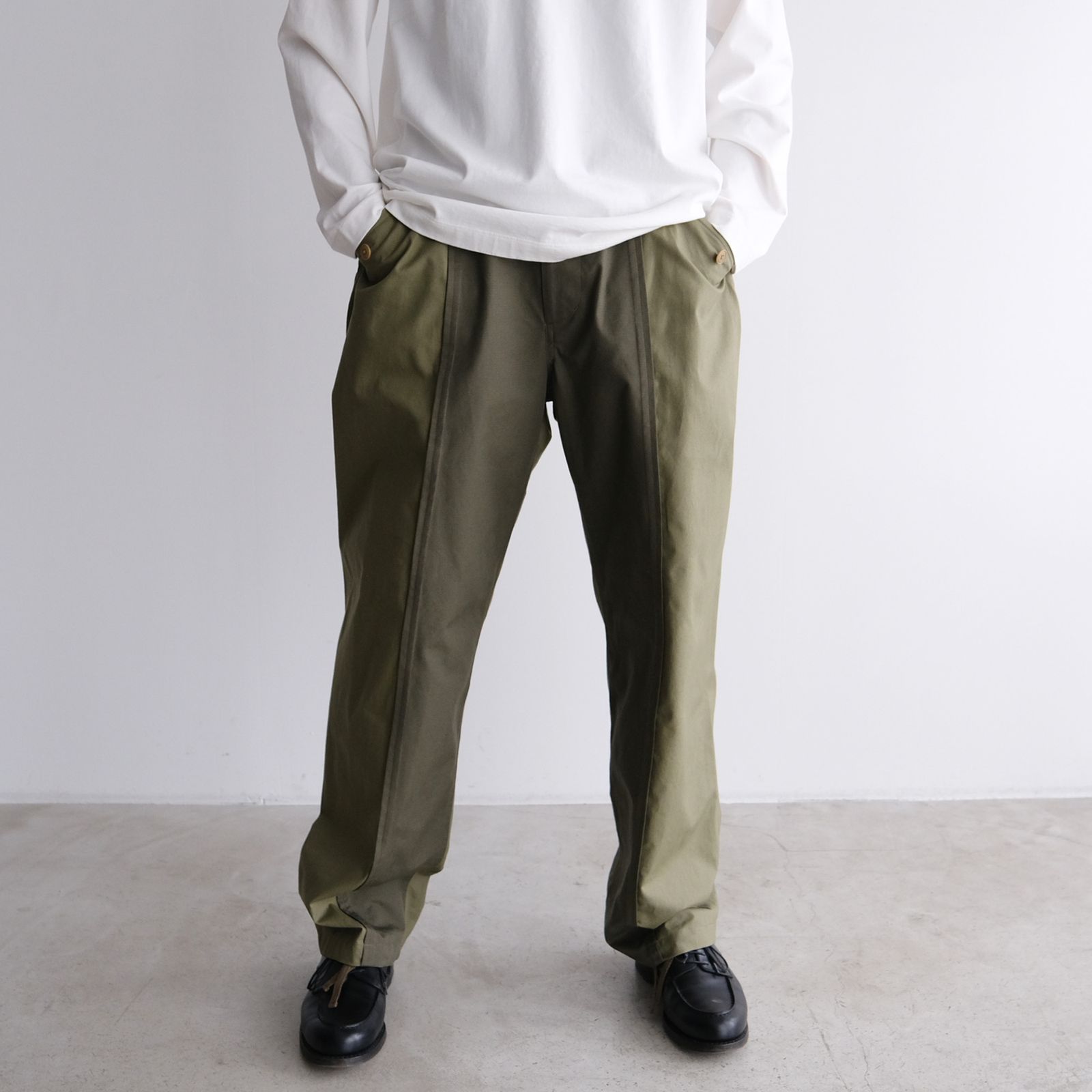 『Blocked Work Pants』-パンツ-（Olive / オリーブ）