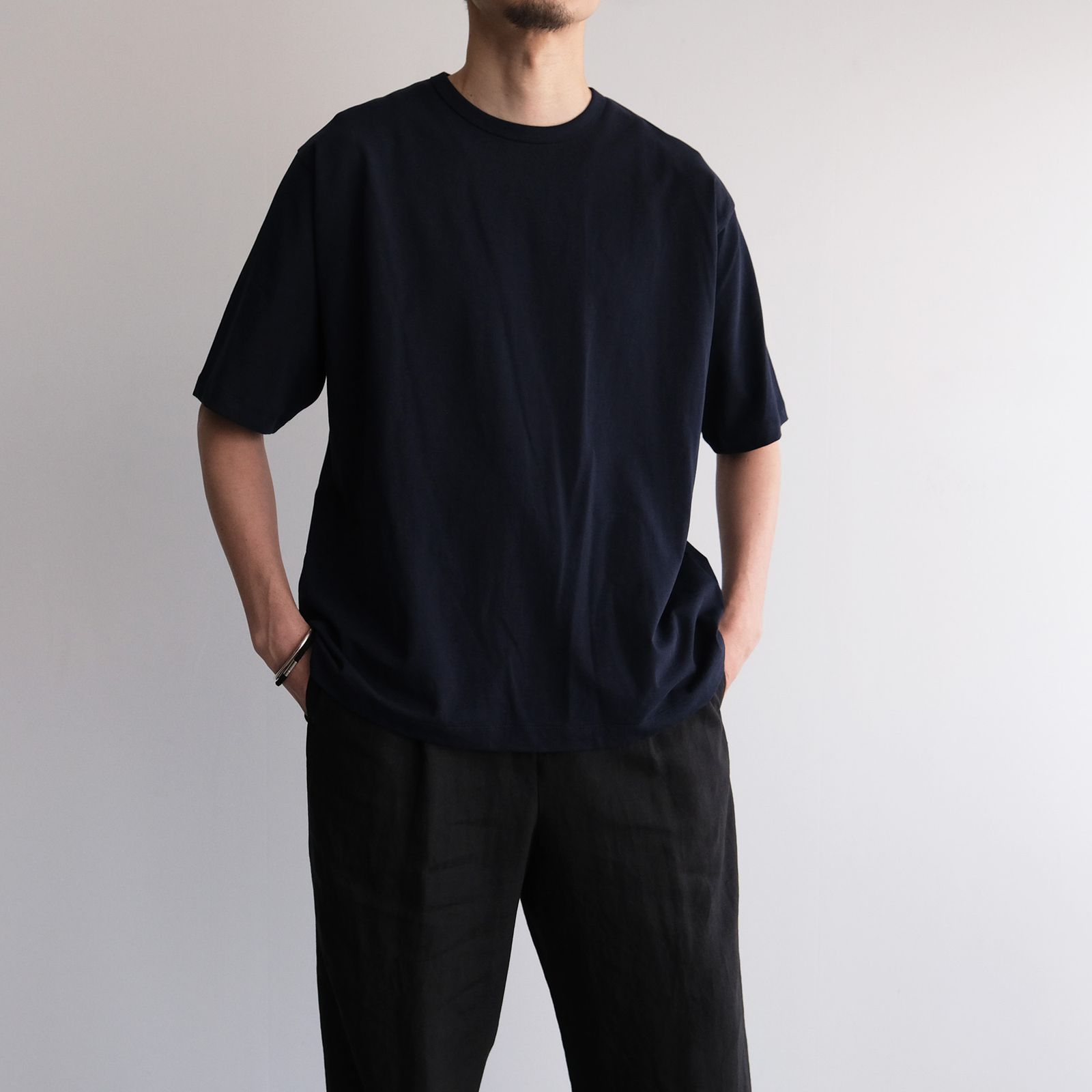 Dry Cotton Jersey Standard T-Shirt -Tシャツ-（Navy / ネイビー）
