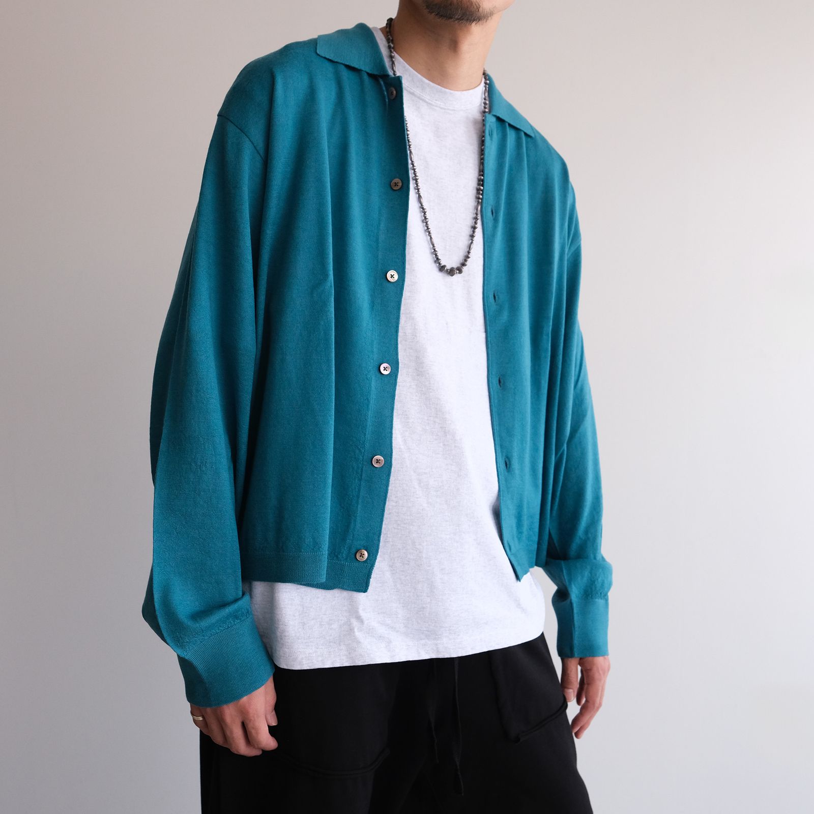 Knit Cardigan -ニット-（D.Sax / D.サックス）