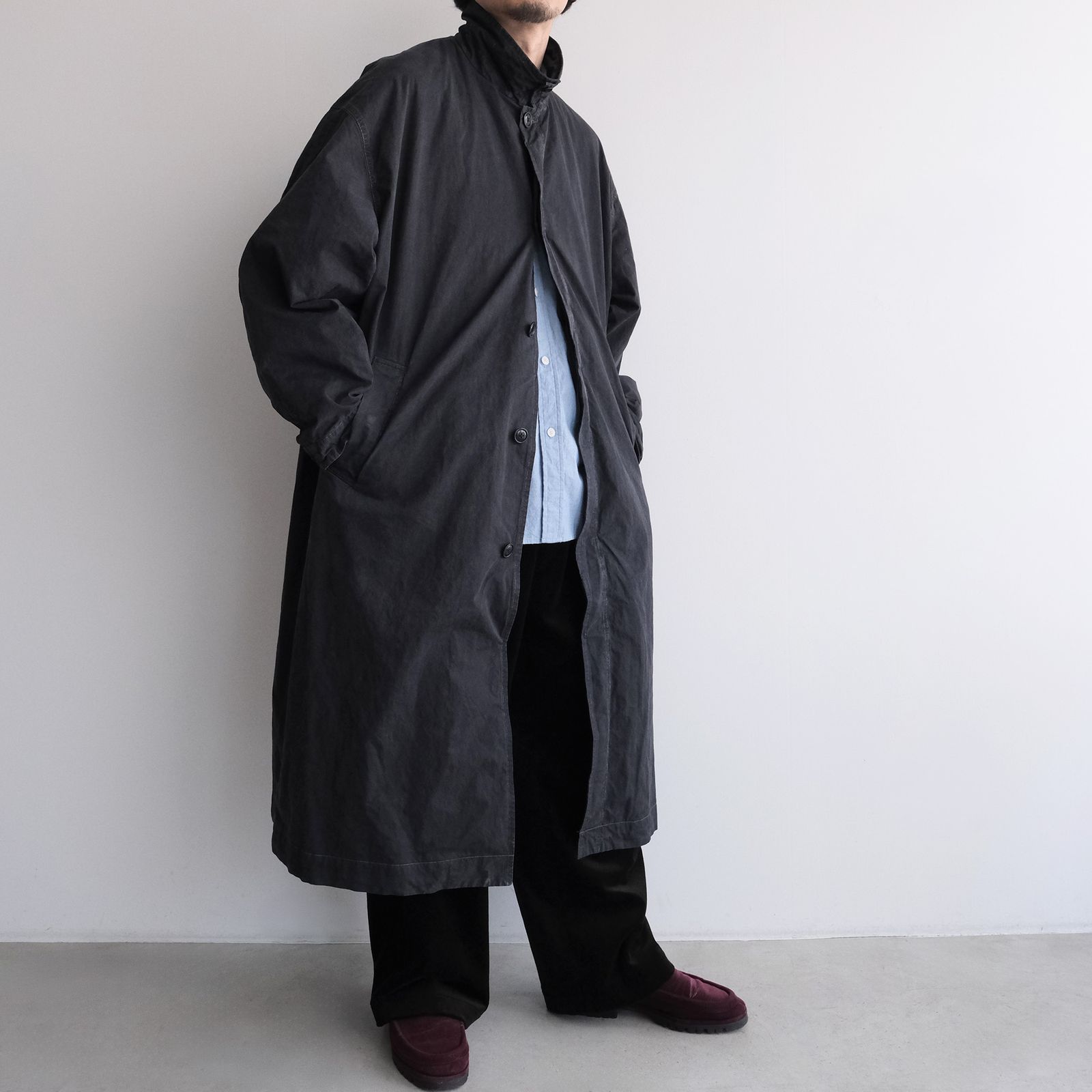 Long Over Coat -コート-（Dark Navy / ダークネイビー）