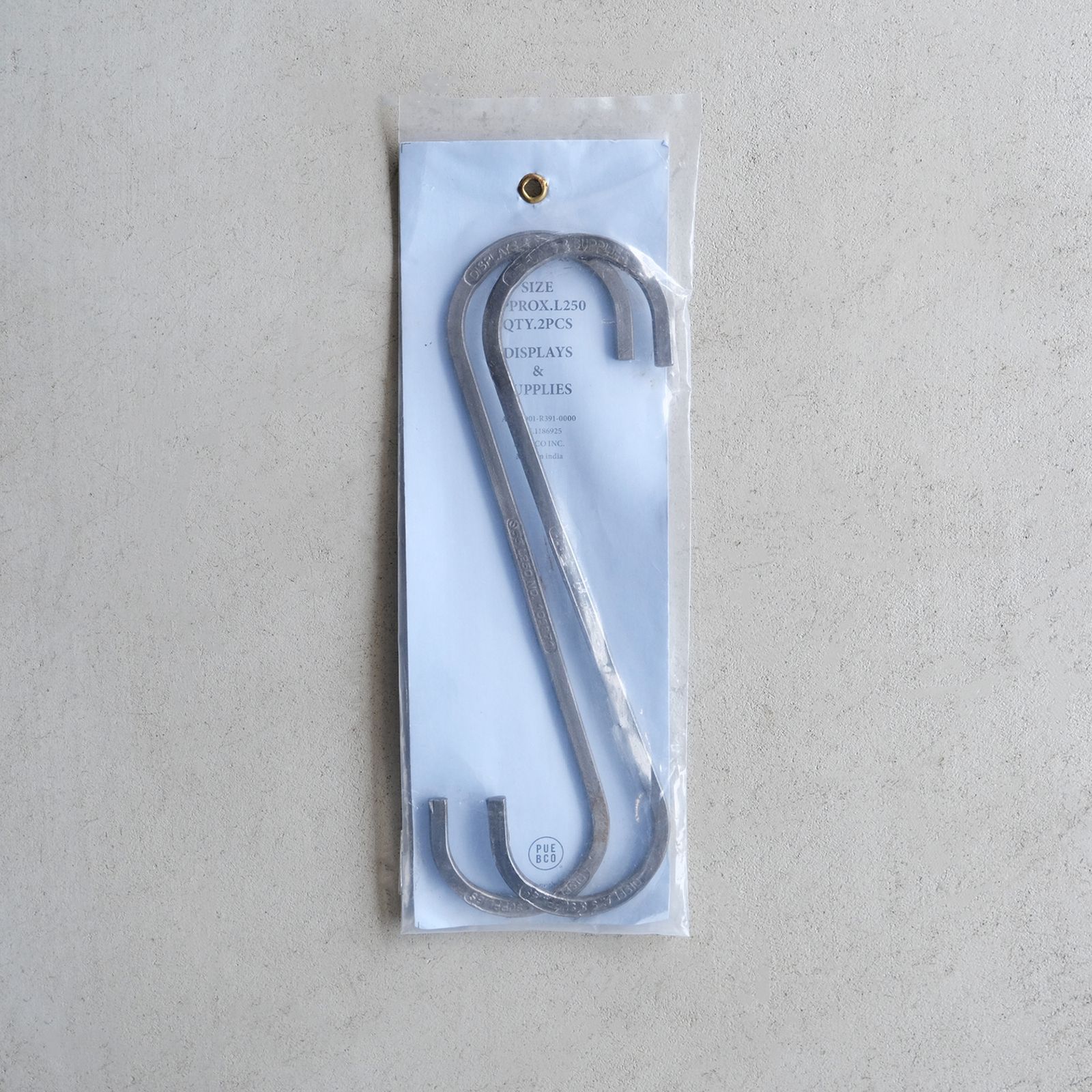 S-HOOK STEEL 250 -S字フック-（Silver / シルバー）