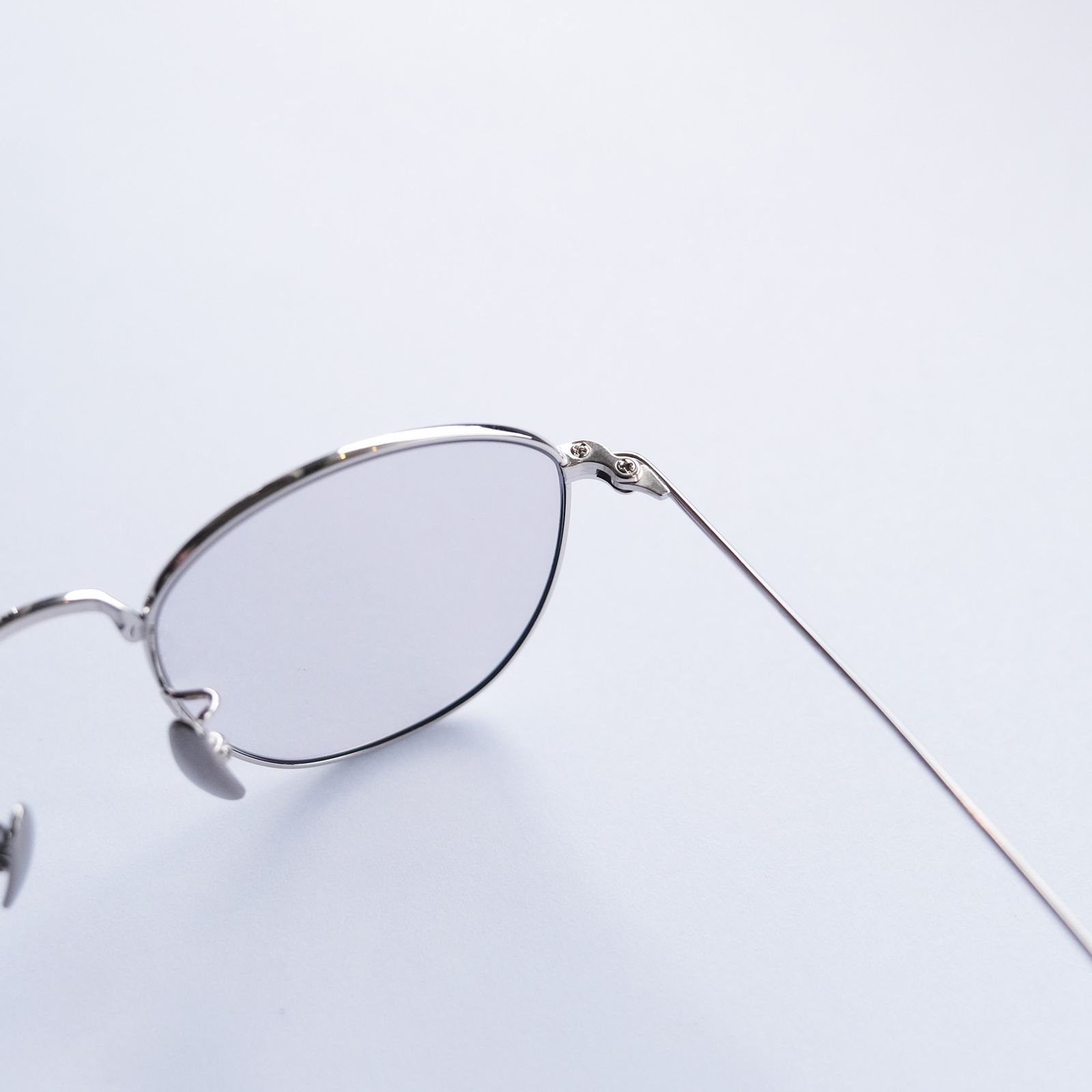 "KOUGETSU" Plutinum Silver × Clear to D.Gray (調光モデル) -サングラス-