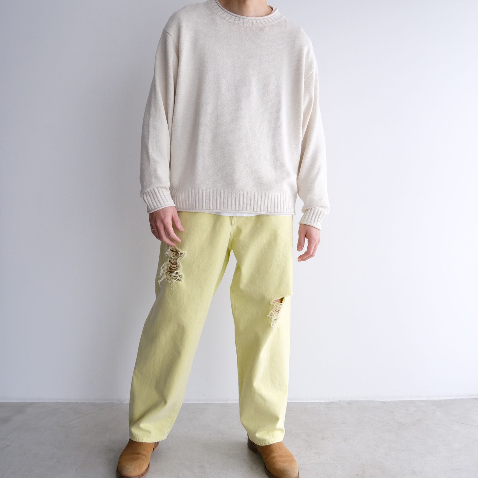 URU - Cotton Denim -Denim Pants- パンツ（L.Yellow / L.イエロー） | STACK STORE