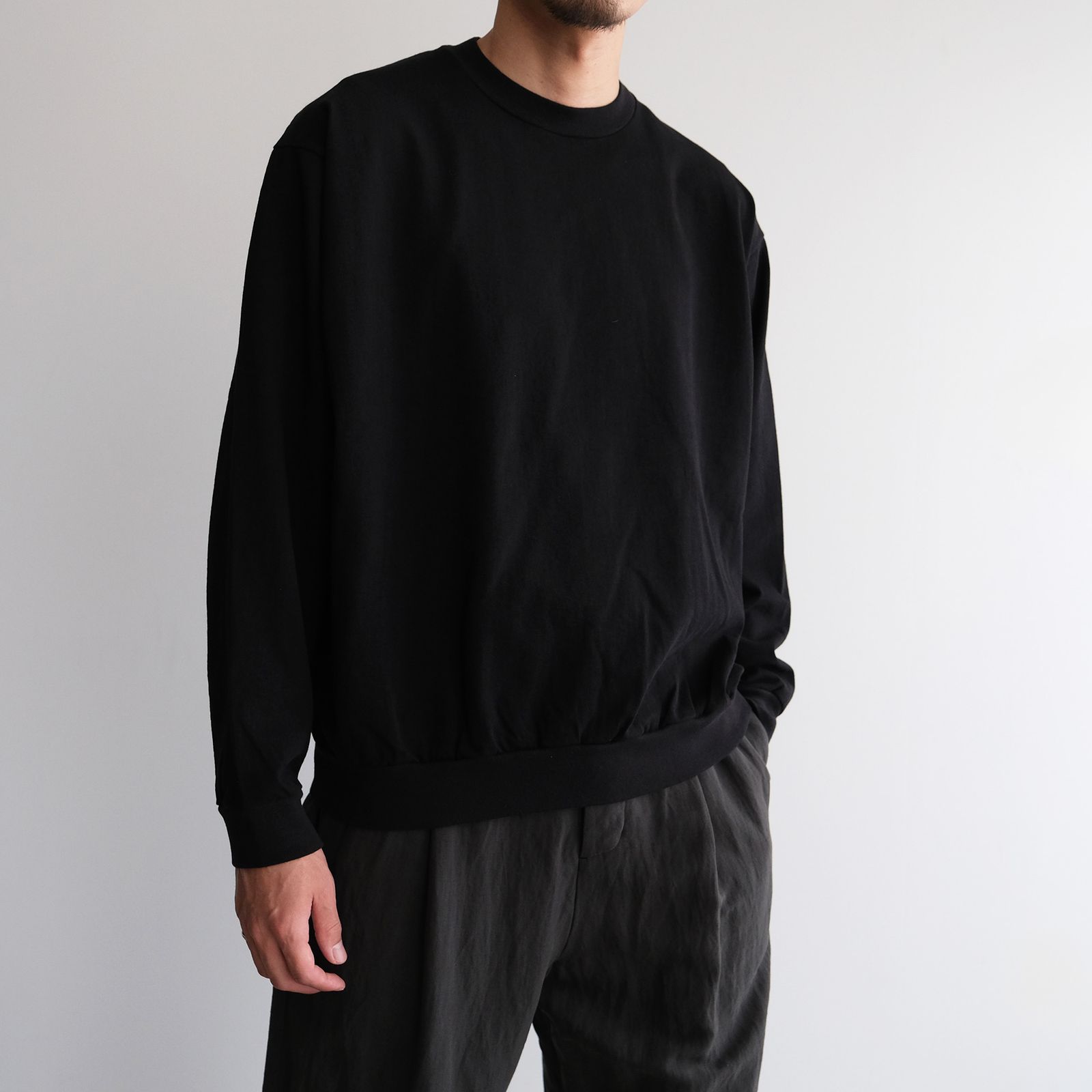 Plainstitch Pullover -Tシャツ-（Black / ブラック）