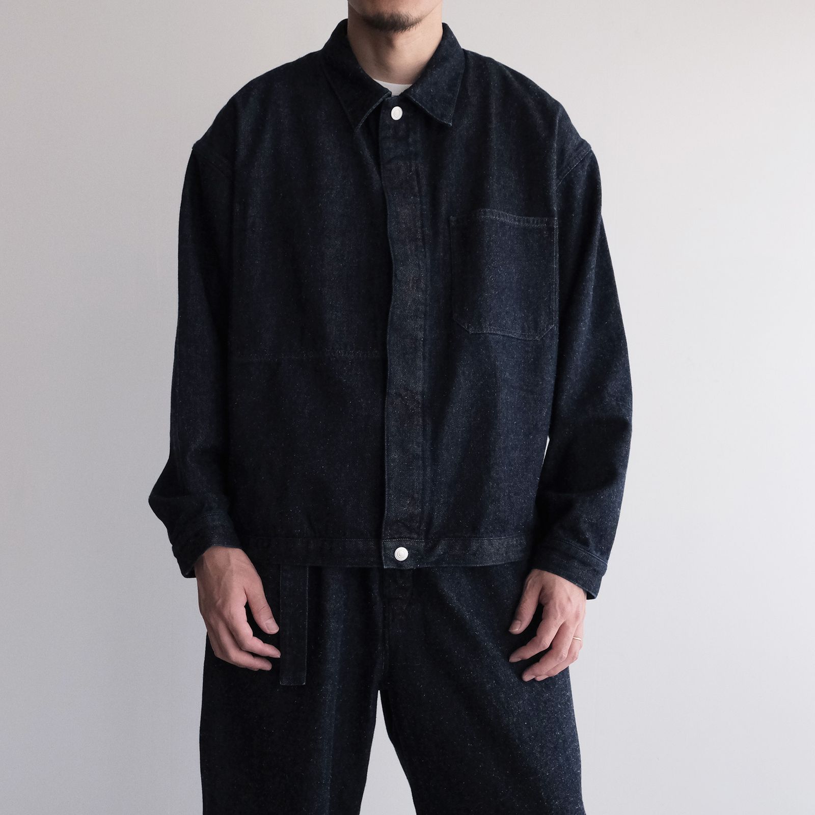 Silk Denim Work Jacket -ジャケット-（Indigo / インディゴ）