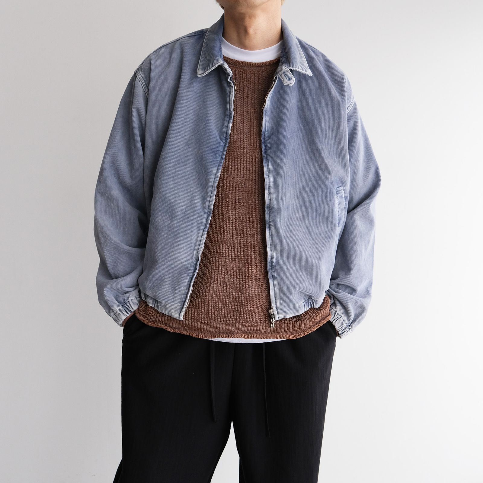 URU - Cotton Polyester Corduroy - Zip Up Blouson -ブルゾン
