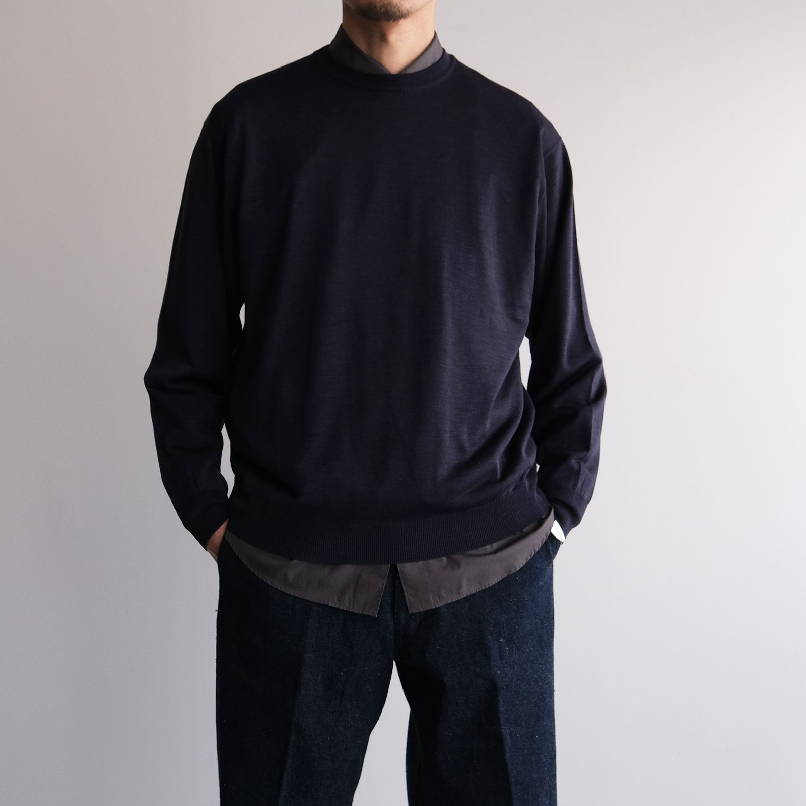 Broad Regular Collar Shirt -シャツ-（C.Gray / C.グレー）GM261-50005B