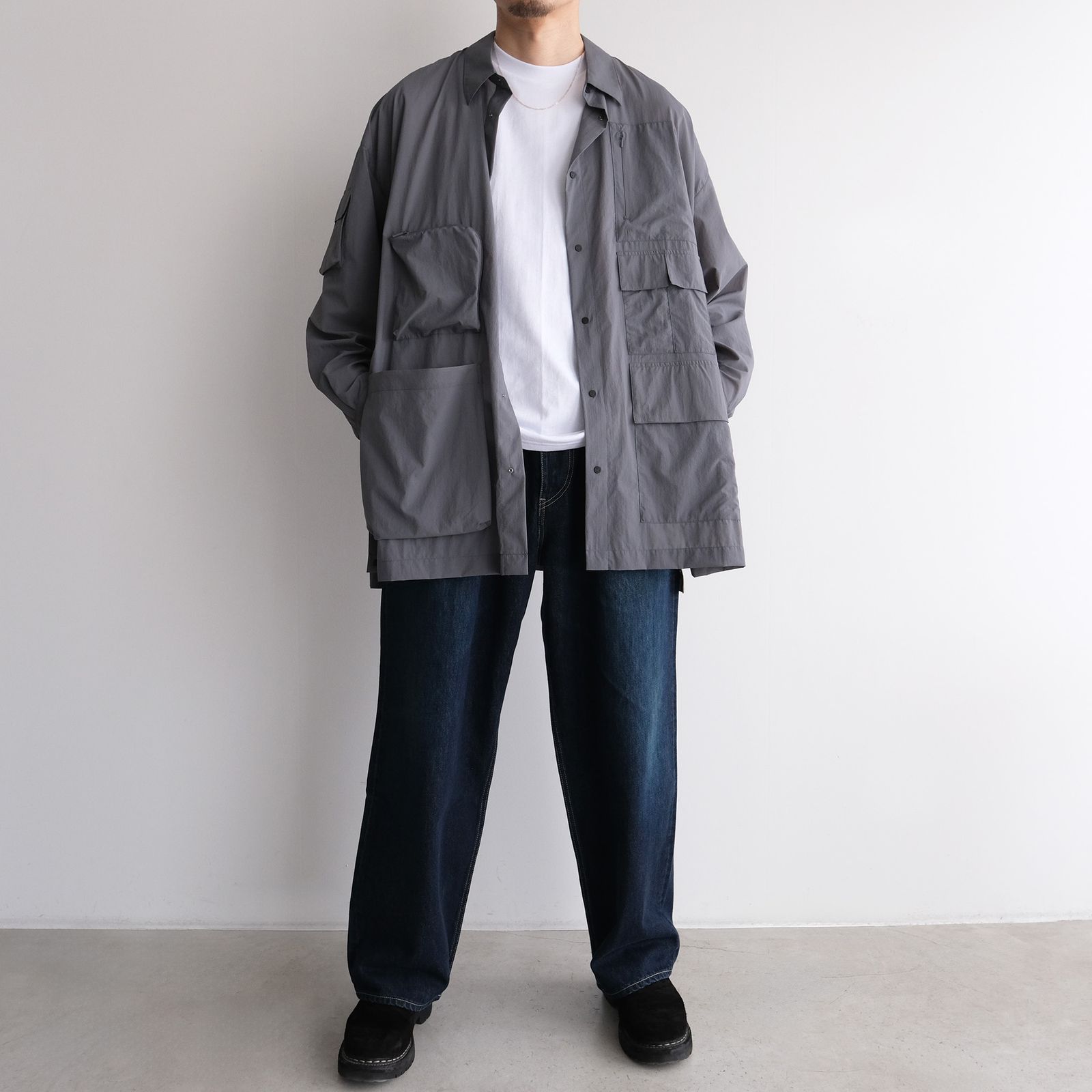Pertex Utility Longline Shirt -シャツ-（Gray / グレー）