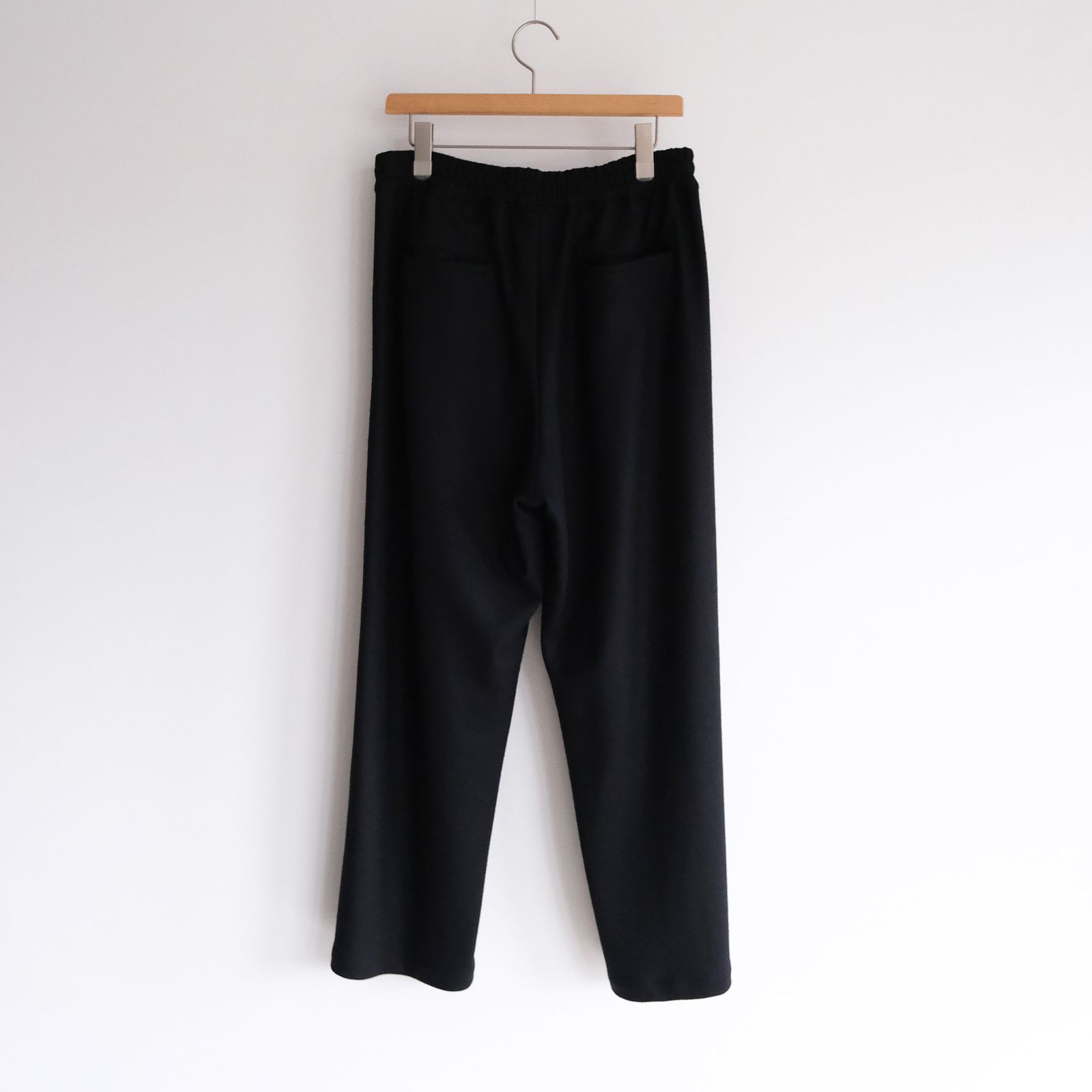 Wool Smooth Flannel Easy Wide Pants -パンツ-（Black / ブラック）