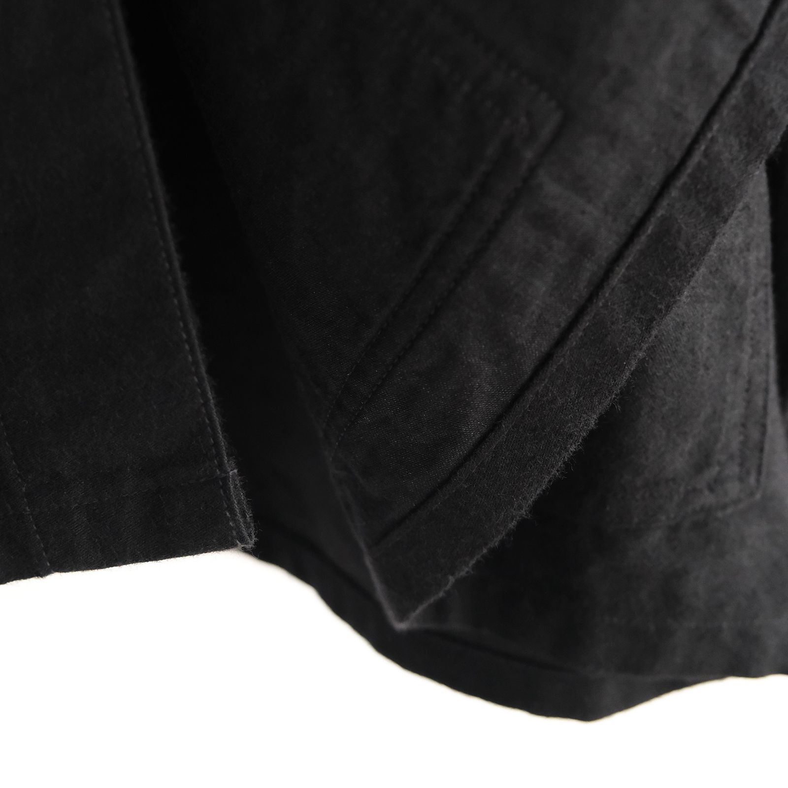 Wool Cotton Moleskin Jacket -ブルゾン-（Black / ブラック）