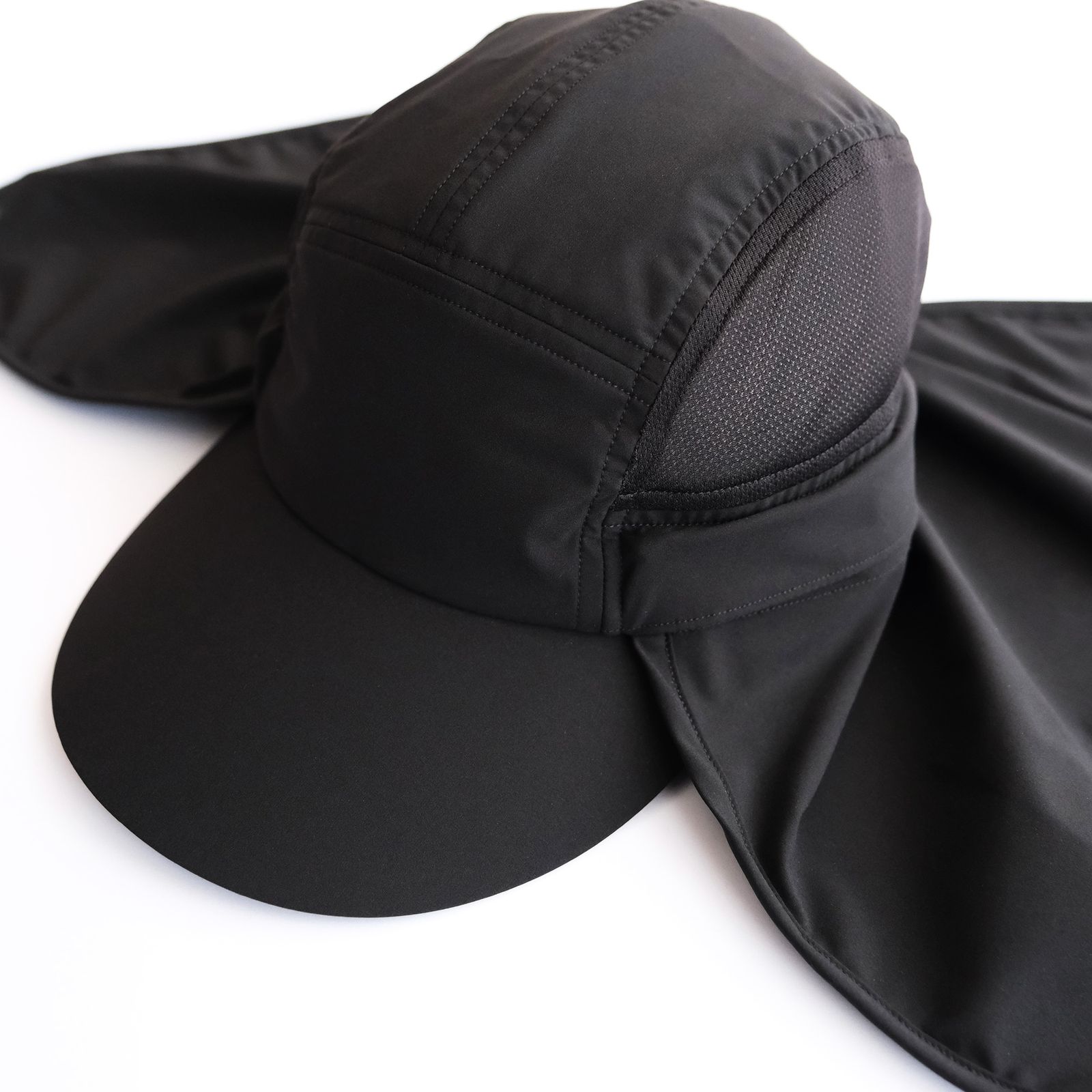 COMESANDGOES - Sun Shade Mesh Cap -キャップ-（Black