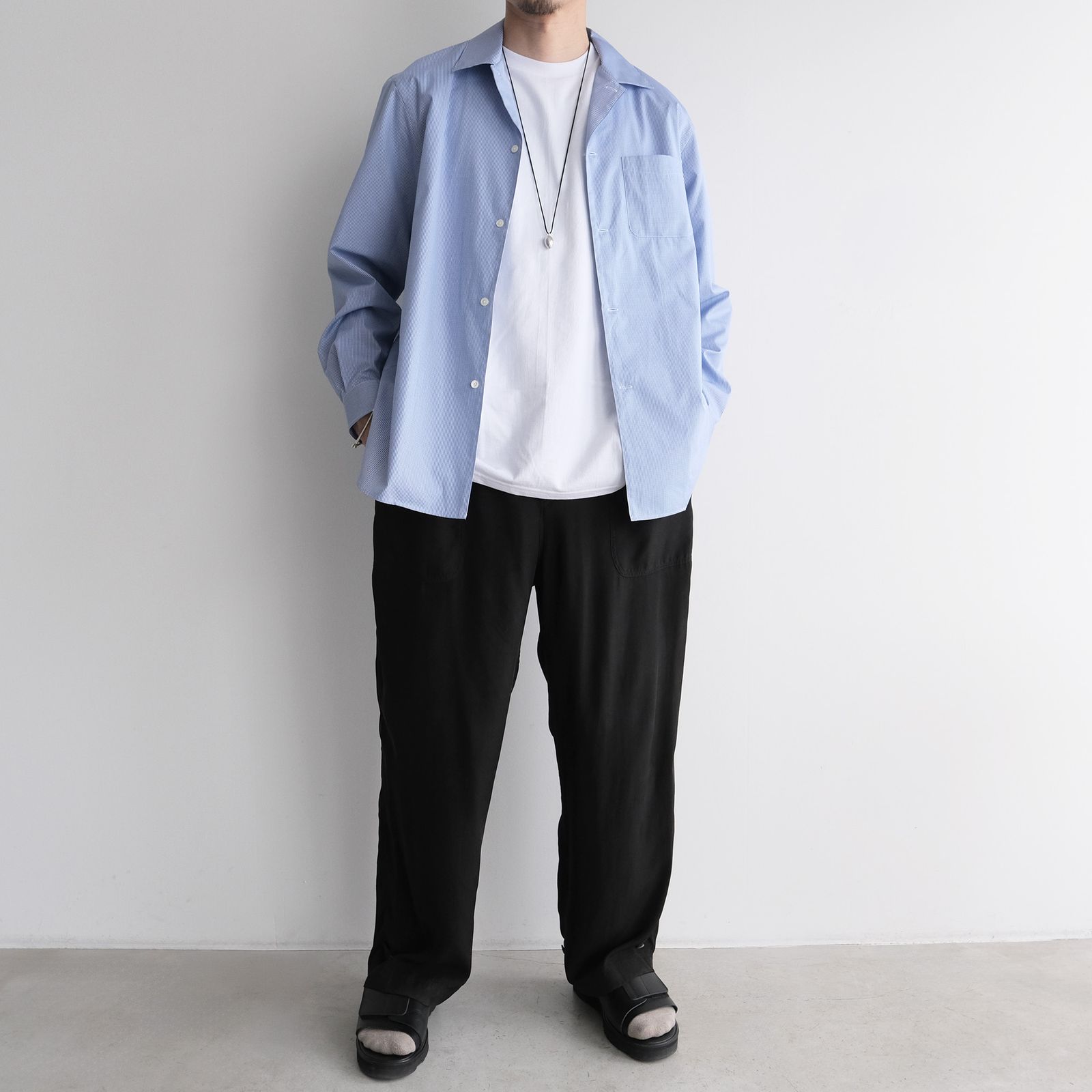 L/S Dress Shirts -シャツ-（Blue / ブルー）