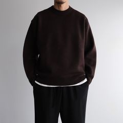 Felted Merino Wool Foodie Knit -パーカー-（Brown / ブラウン）