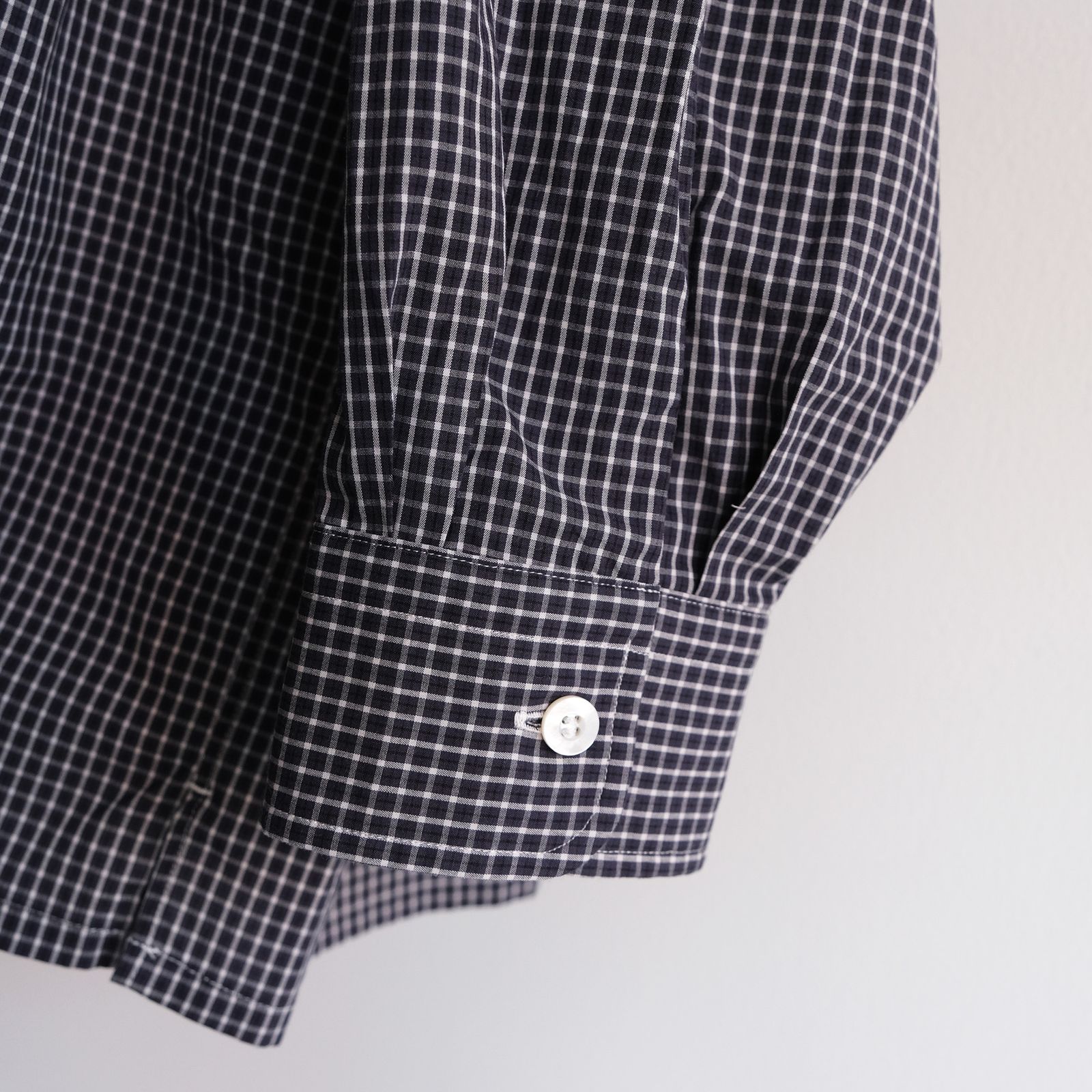 Check Open Collar Shirts -シャツ-（Blue Check / ブルーチェック）