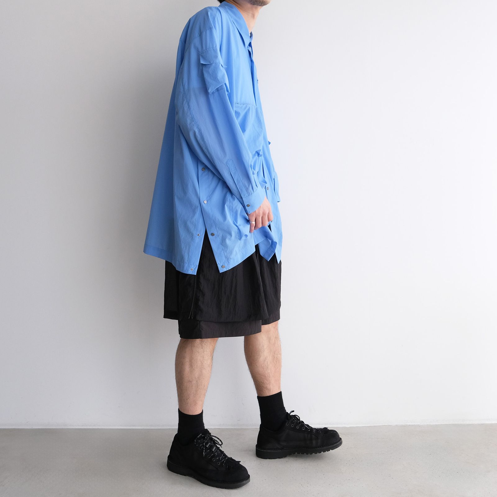 Pertex Utility Longline Shirt -シャツ-（Blue / ブルー）