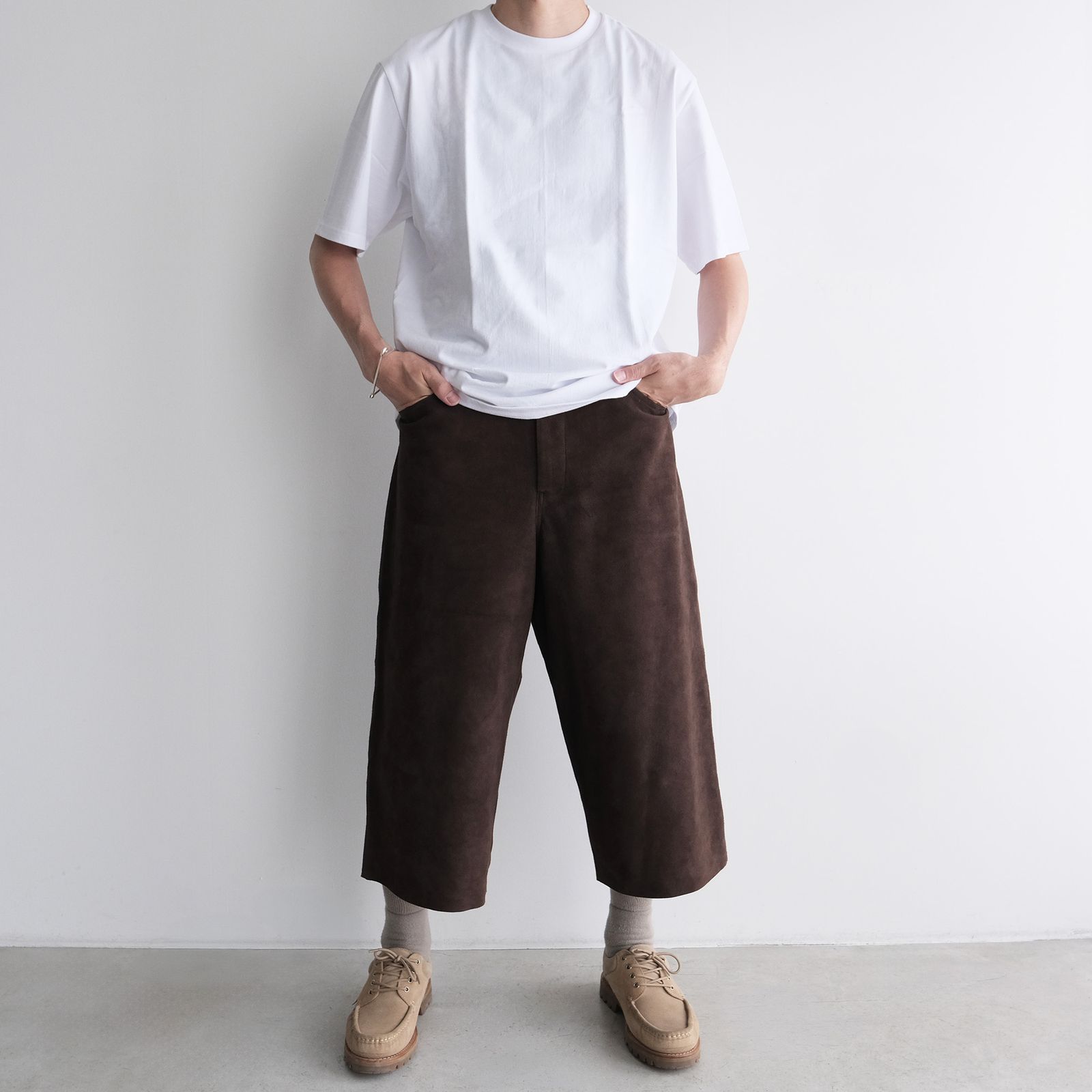 Suede Trousers -パンツ-（Brown / ブラウン）